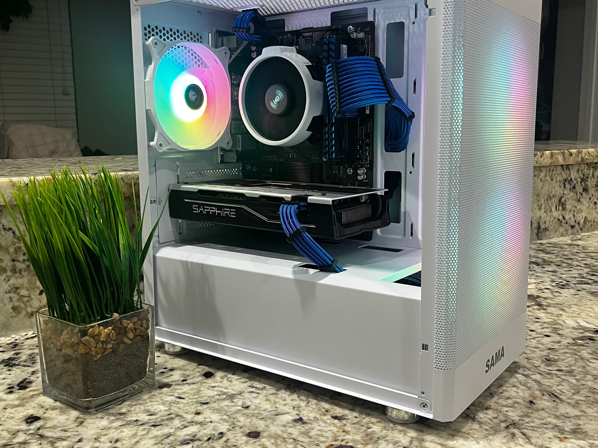 🖥🖱️White Gaming PC||AMD Ryzen 5 2600||Sapphire PULSE Radeon RX 580 8 GB||512 GB NVME🎮🕹️👾