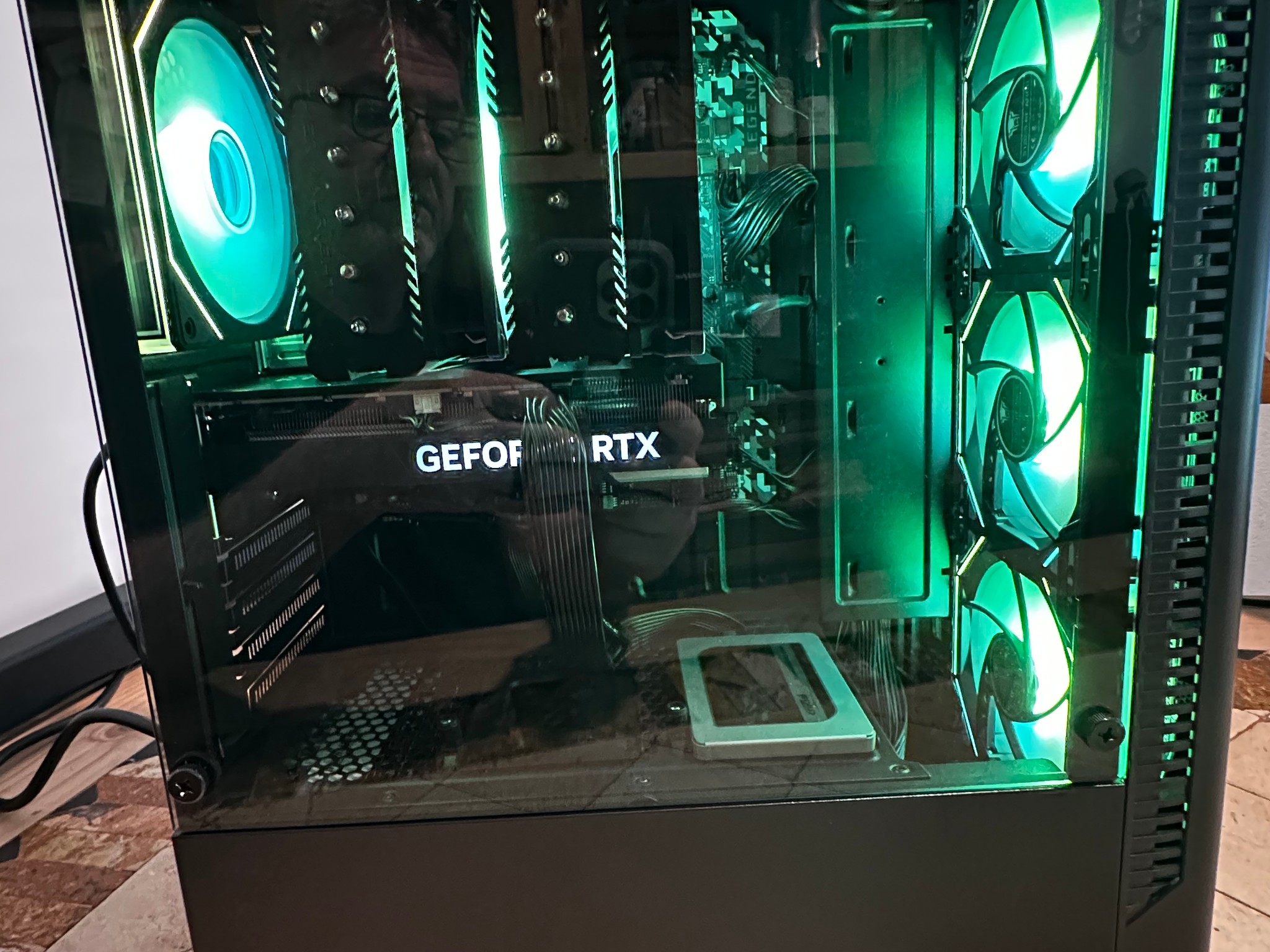 Intel Core I5-10500 / RTX 4060 Ti 8GB - 512GB M.2 & 512GB SSD - Mid Tower Gaming PC - Black
