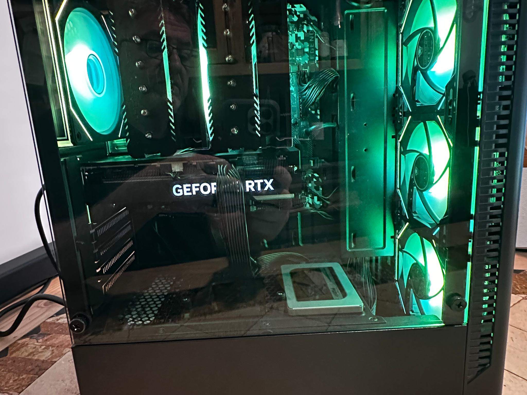 Intel Core I5-10500 / RTX 4060 Ti 8GB - 512GB M.2 & 512GB SSD - Mid Tower Gaming PC - Black