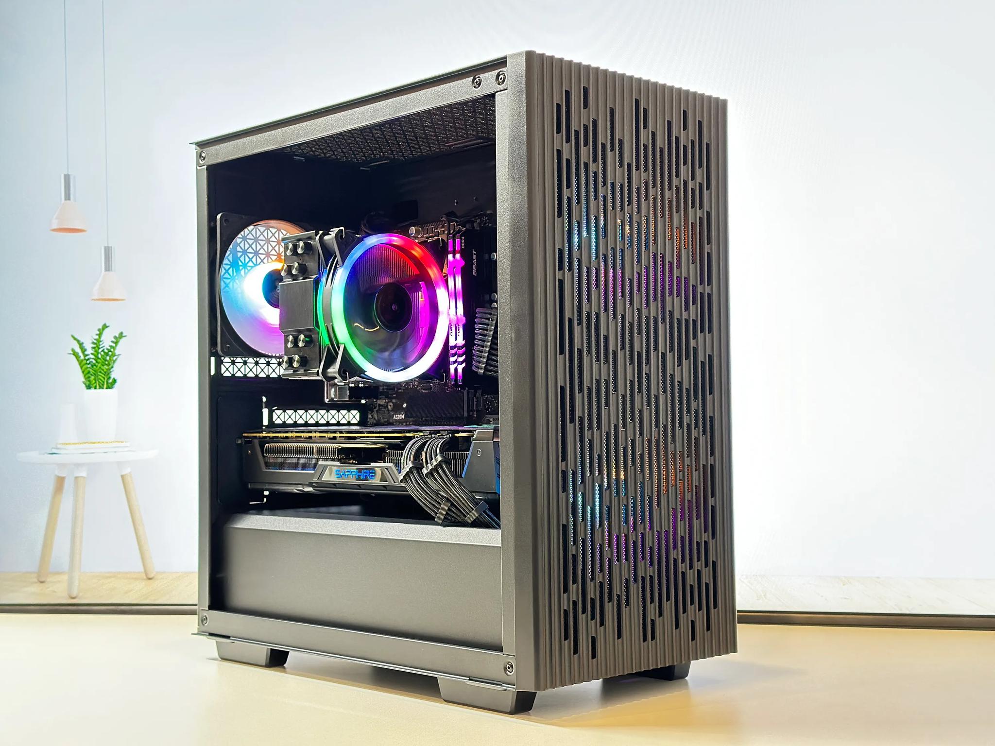 🪁Gaming PC🪁Radeon RX Vega 64 8GB HBM2🪁Ryzen 3500 6core🪁16GB DDR4🪁500GB SSD NVME