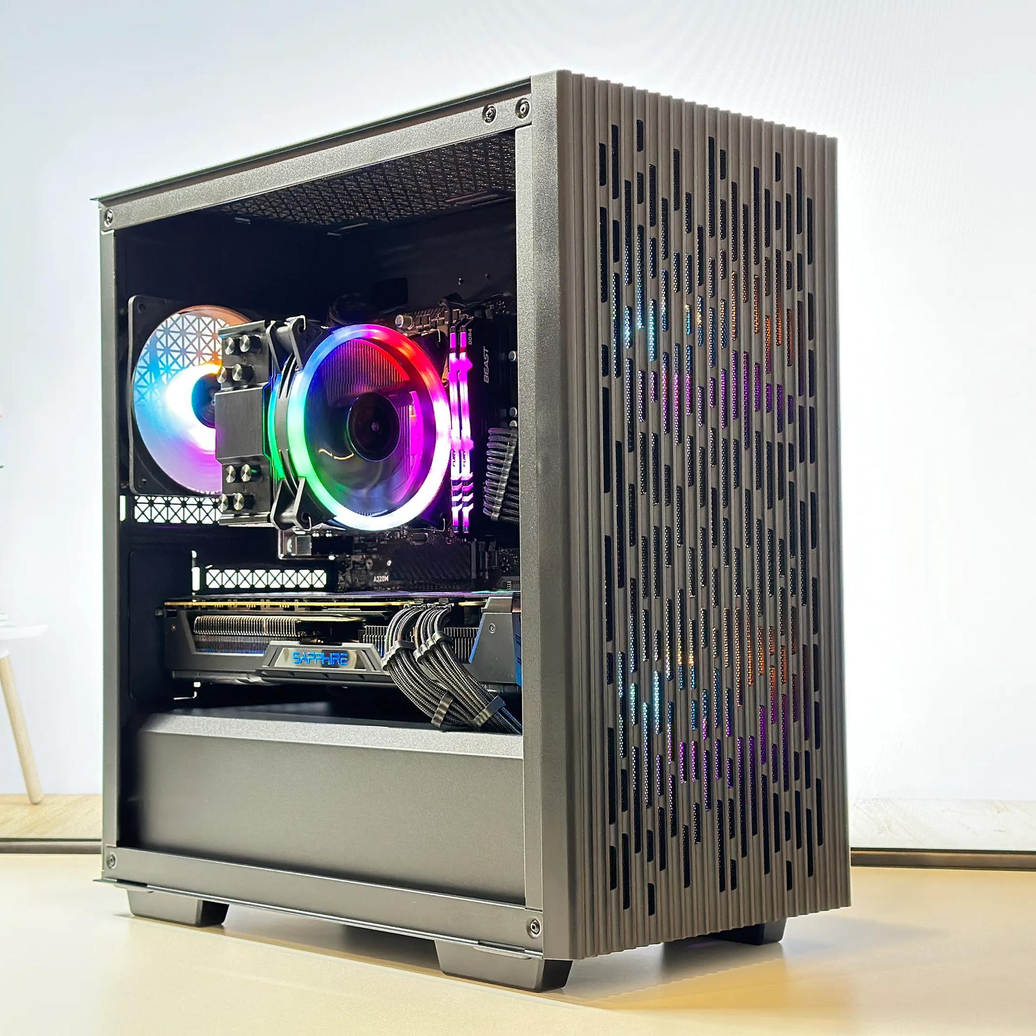 🪁Gaming PC🪁Radeon RX Vega 64 8GB HBM2🪁Ryzen 3500 6core🪁16GB DDR4🪁500GB SSD NVME