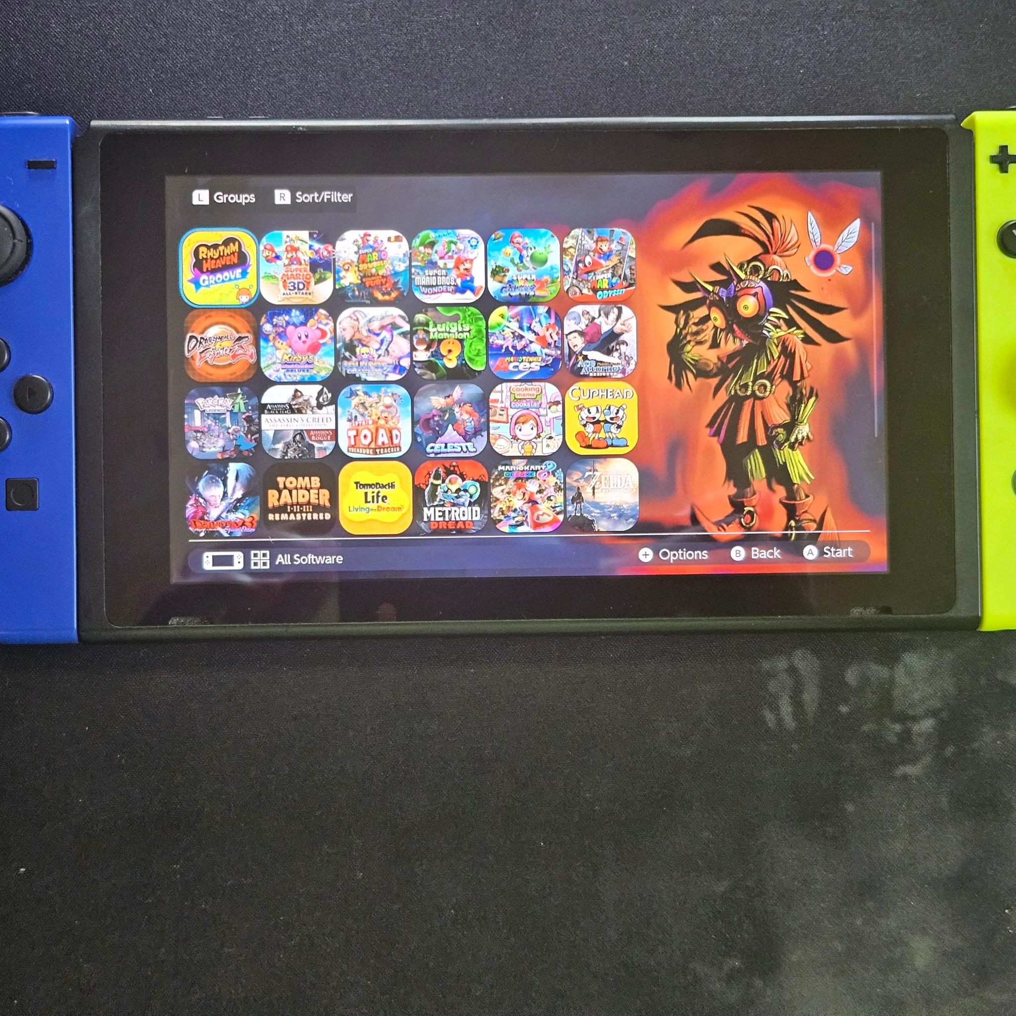 Modded Switch with 128GB SD Card and Extra Controller Picofly