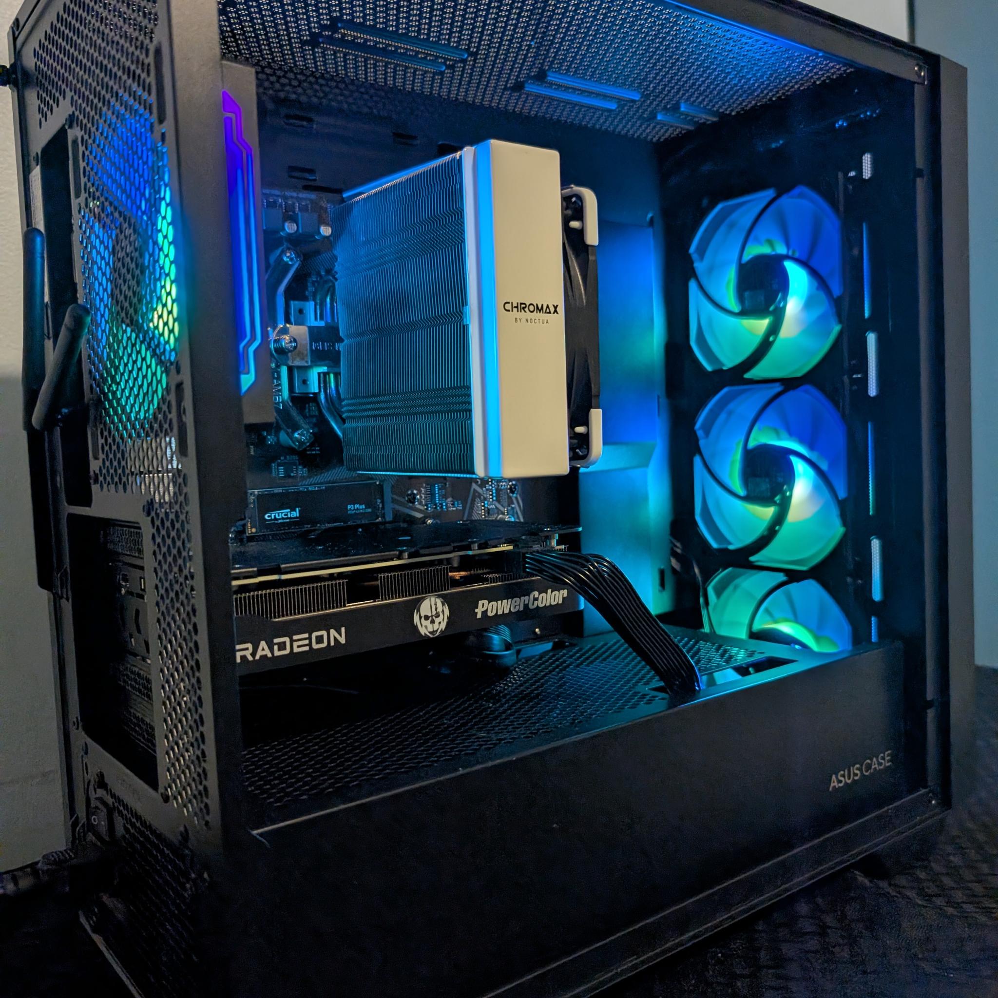 1440p Gaming PC RX 9060 XT 8 GB-Ryzen 5 5600x-32 GB DDR4 3200-1 TB NVME