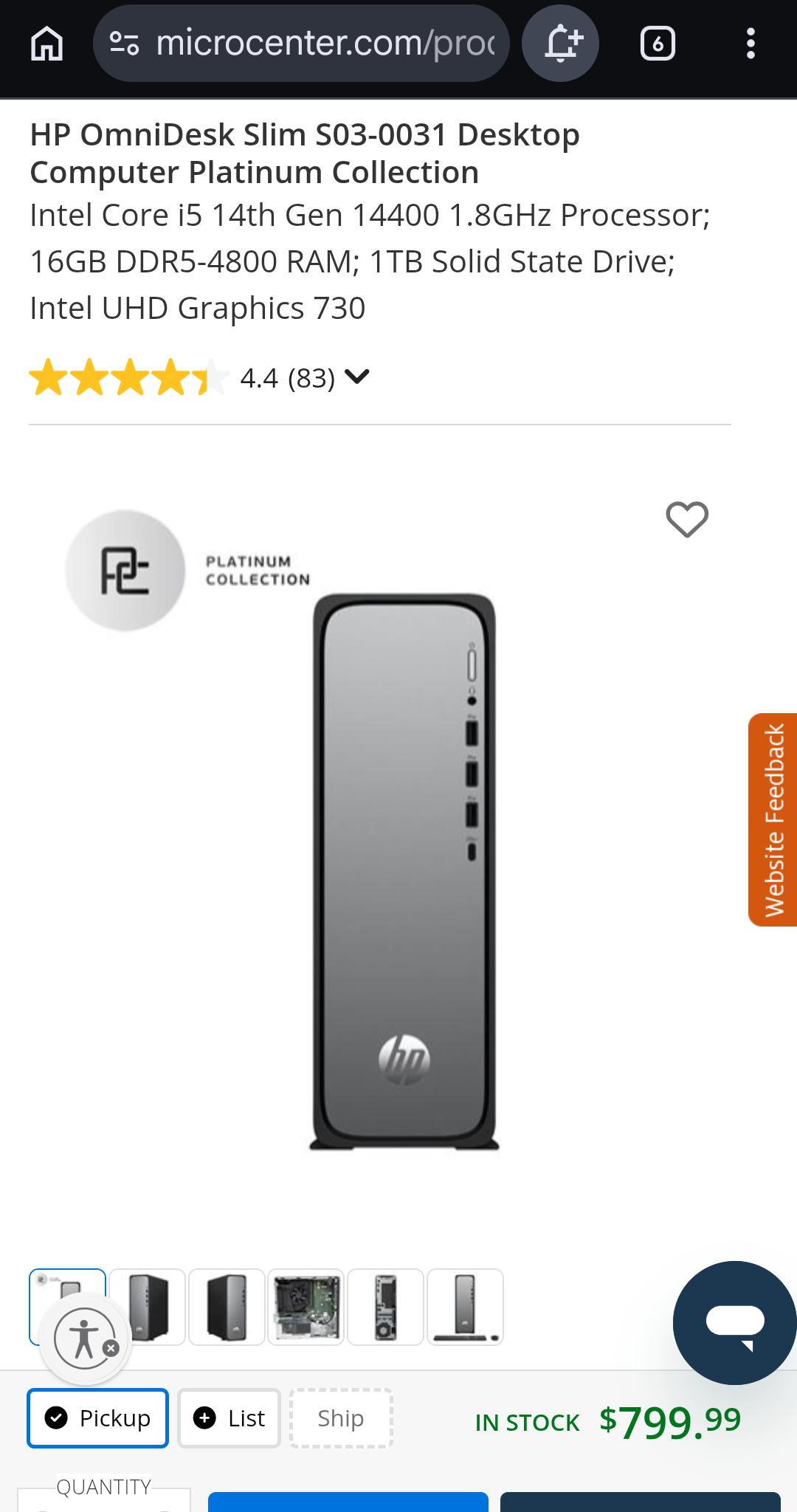 i5 14400 | RTX 3050 6GB | 16GB DDR5 | 1TB NVMe