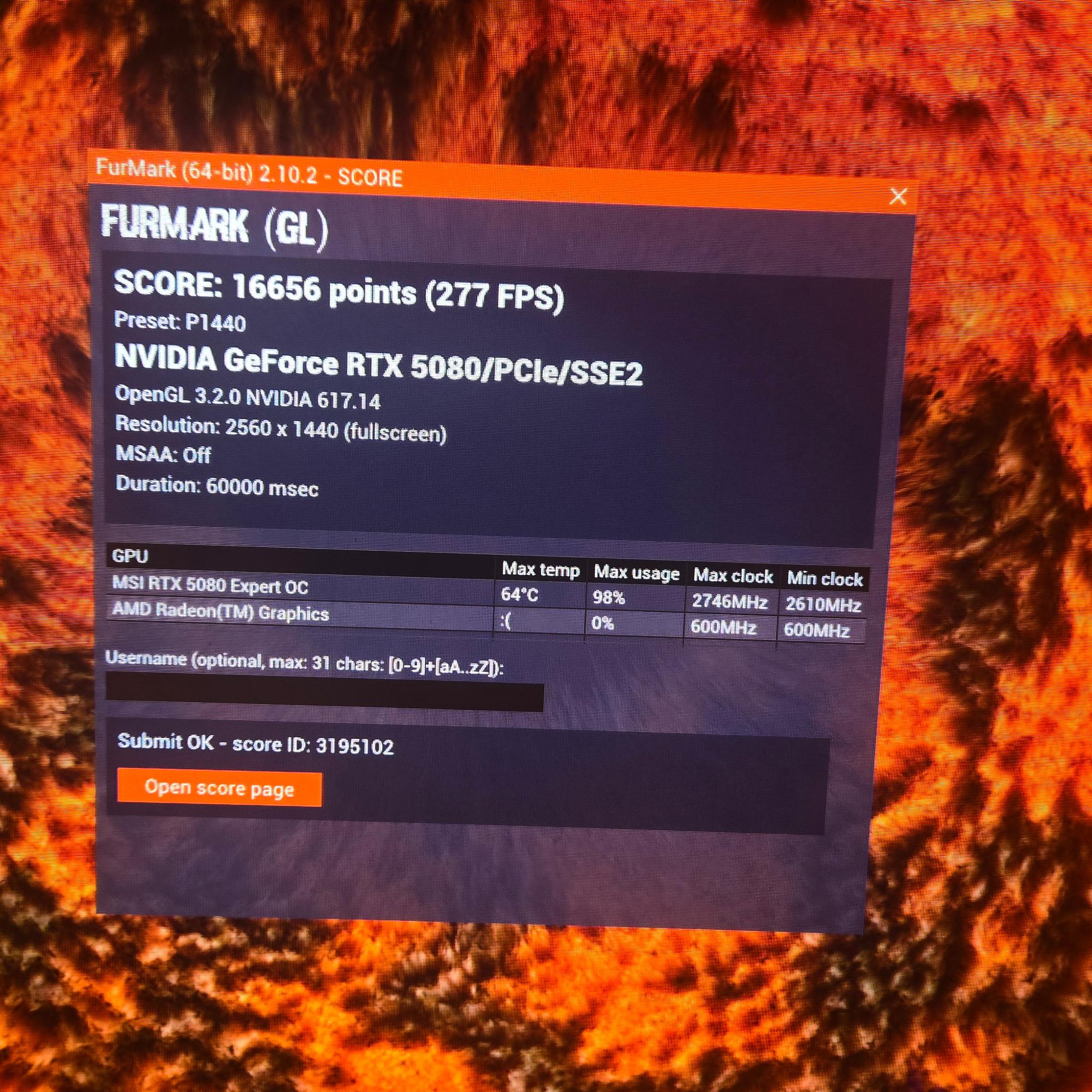 MSI RTX 5080 expert OC