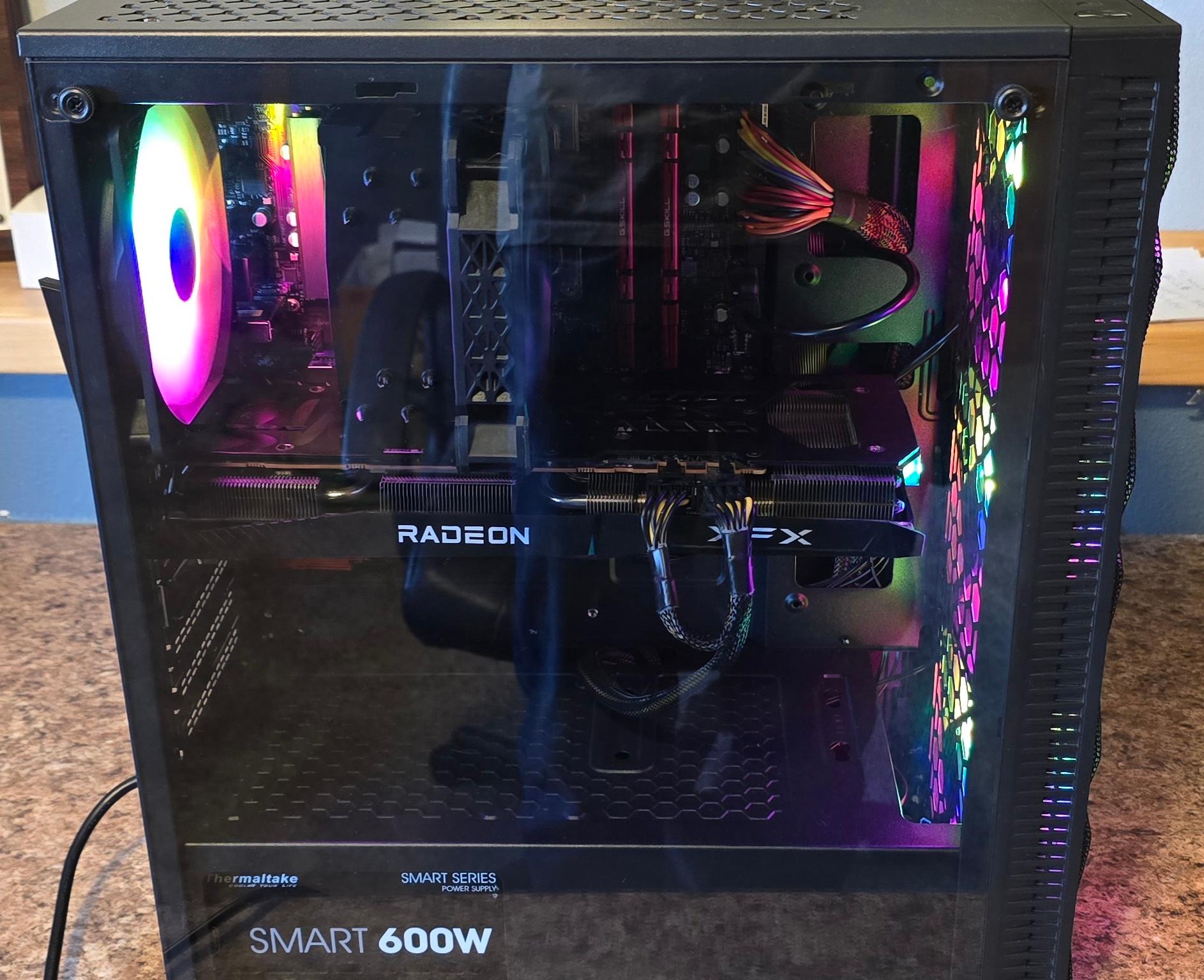 i3-13100 + rx 6700 entry pc build