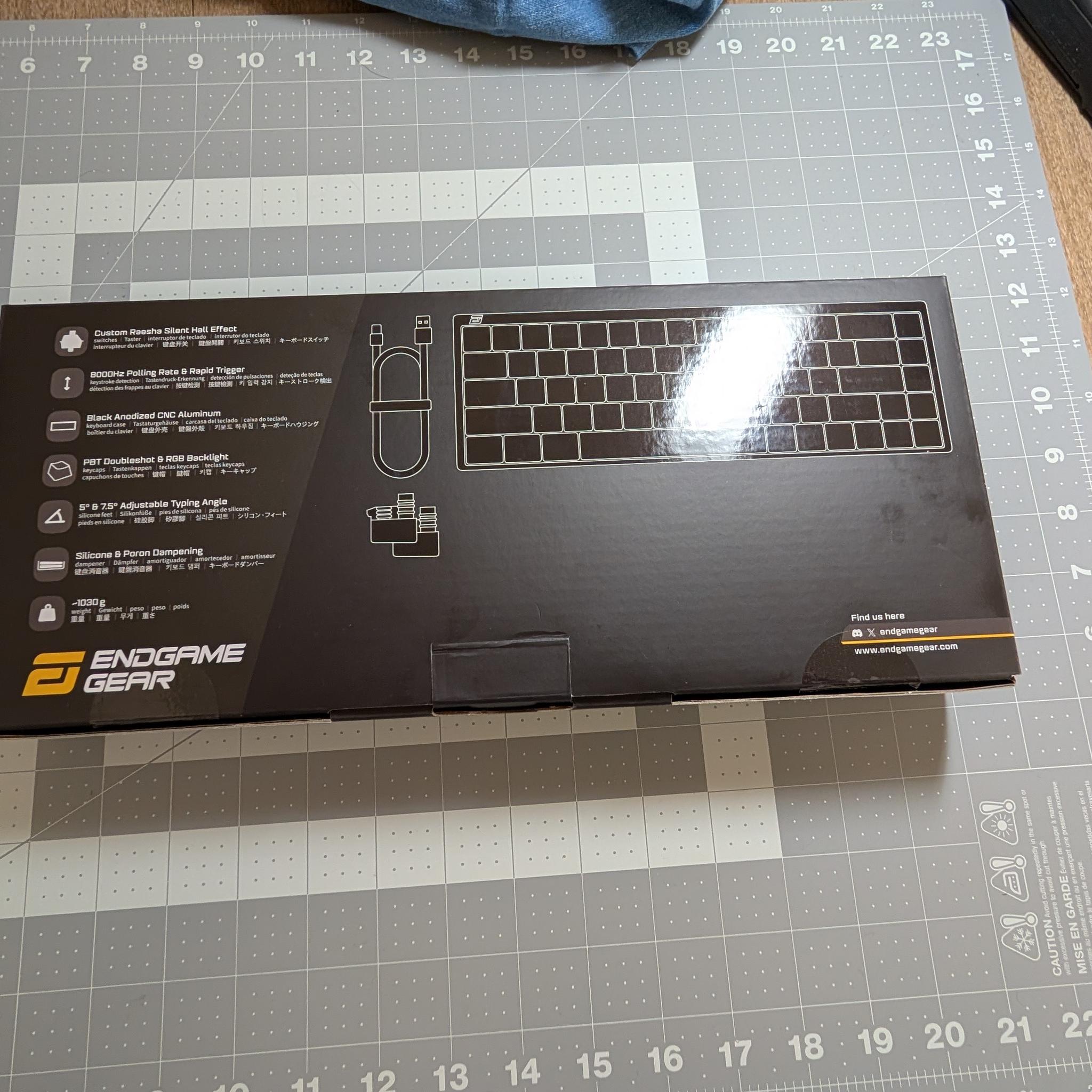 [OPEN BOX] Endgame Gear KB65HE 8k - Hall Effect - Creamy Switches