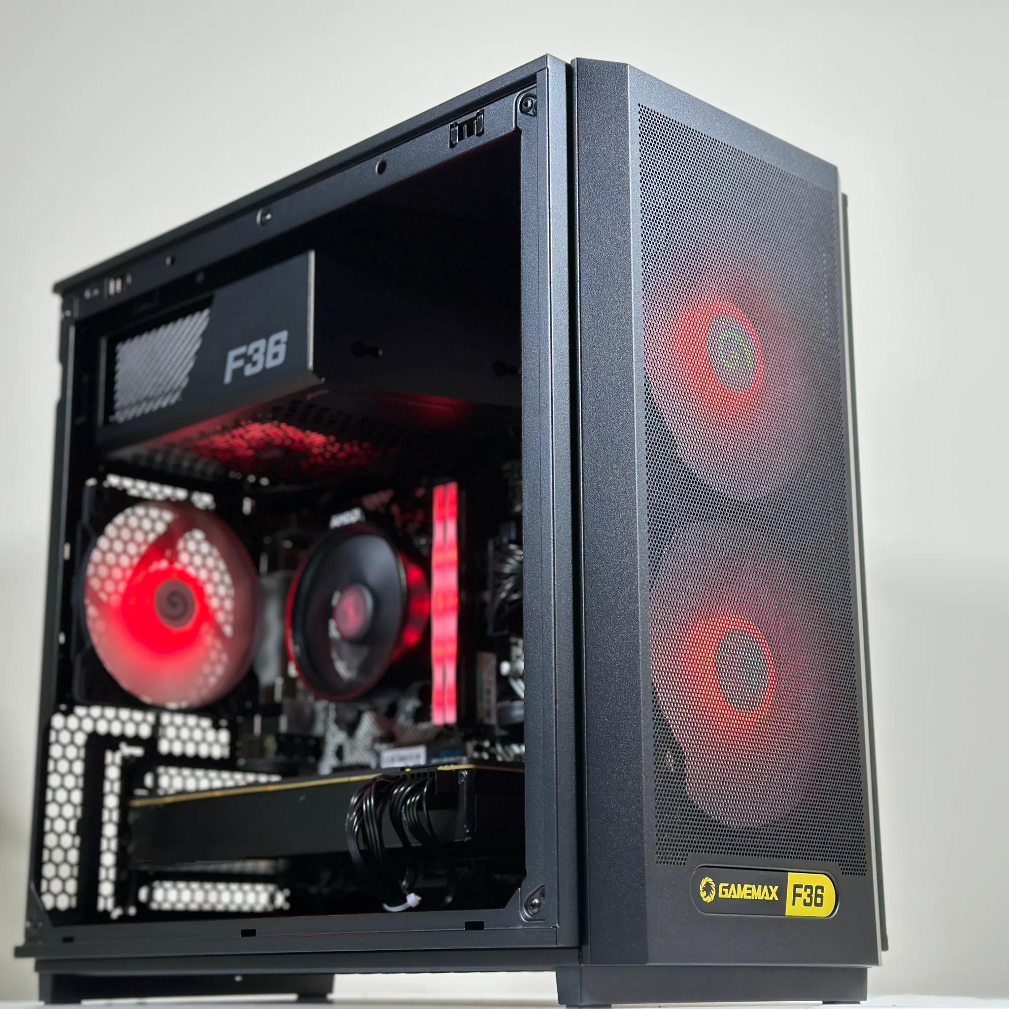 💥4️⃣➡💵1080P Gaming PC🌌Nvidia GTX 1080 8GB🌌AMD Ryzen 5 2600🌌16GB DDR4🌌500GB SSD