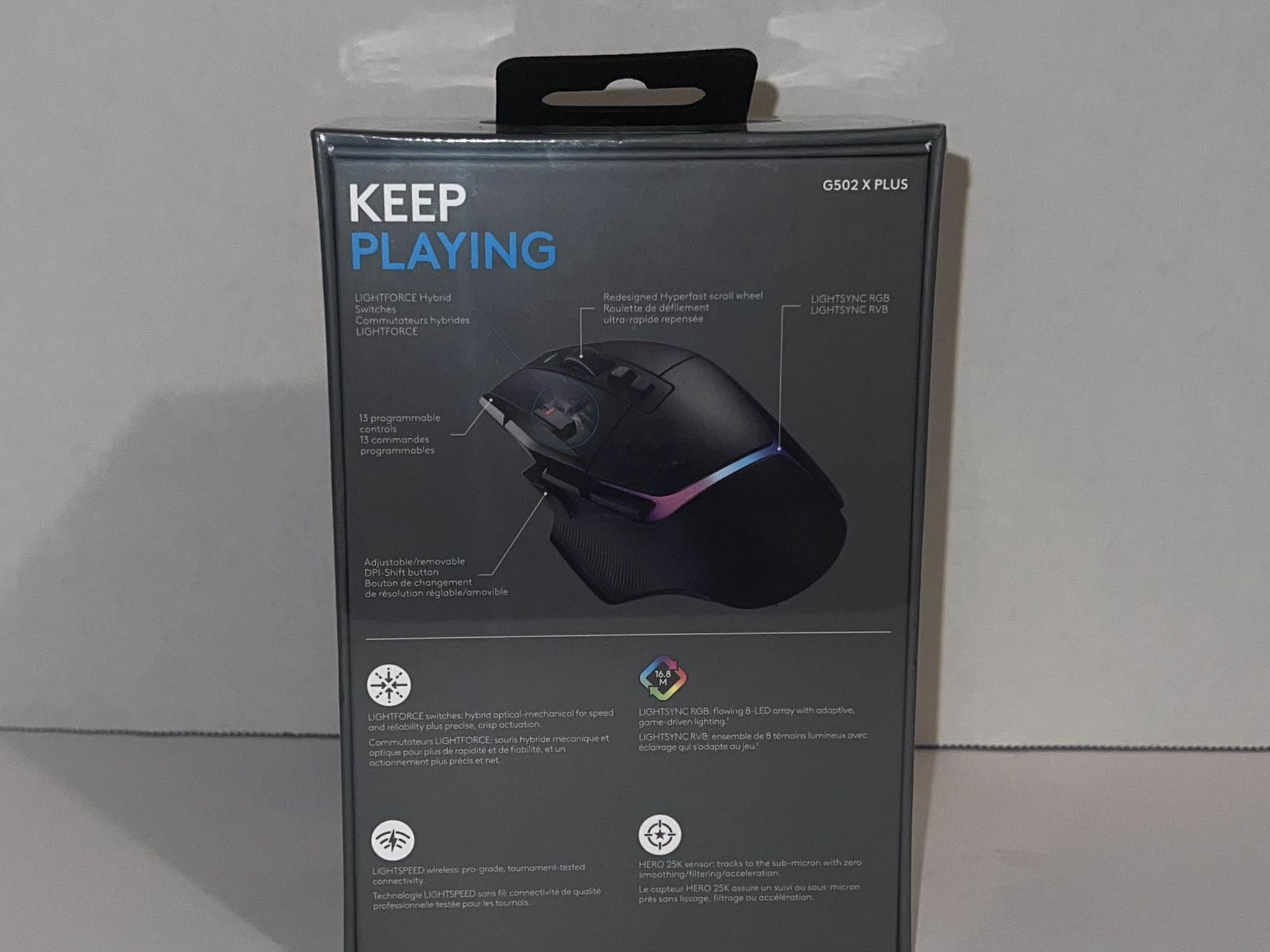 BNIB Logitech G502 X Plus Wireless Gaming Mouse