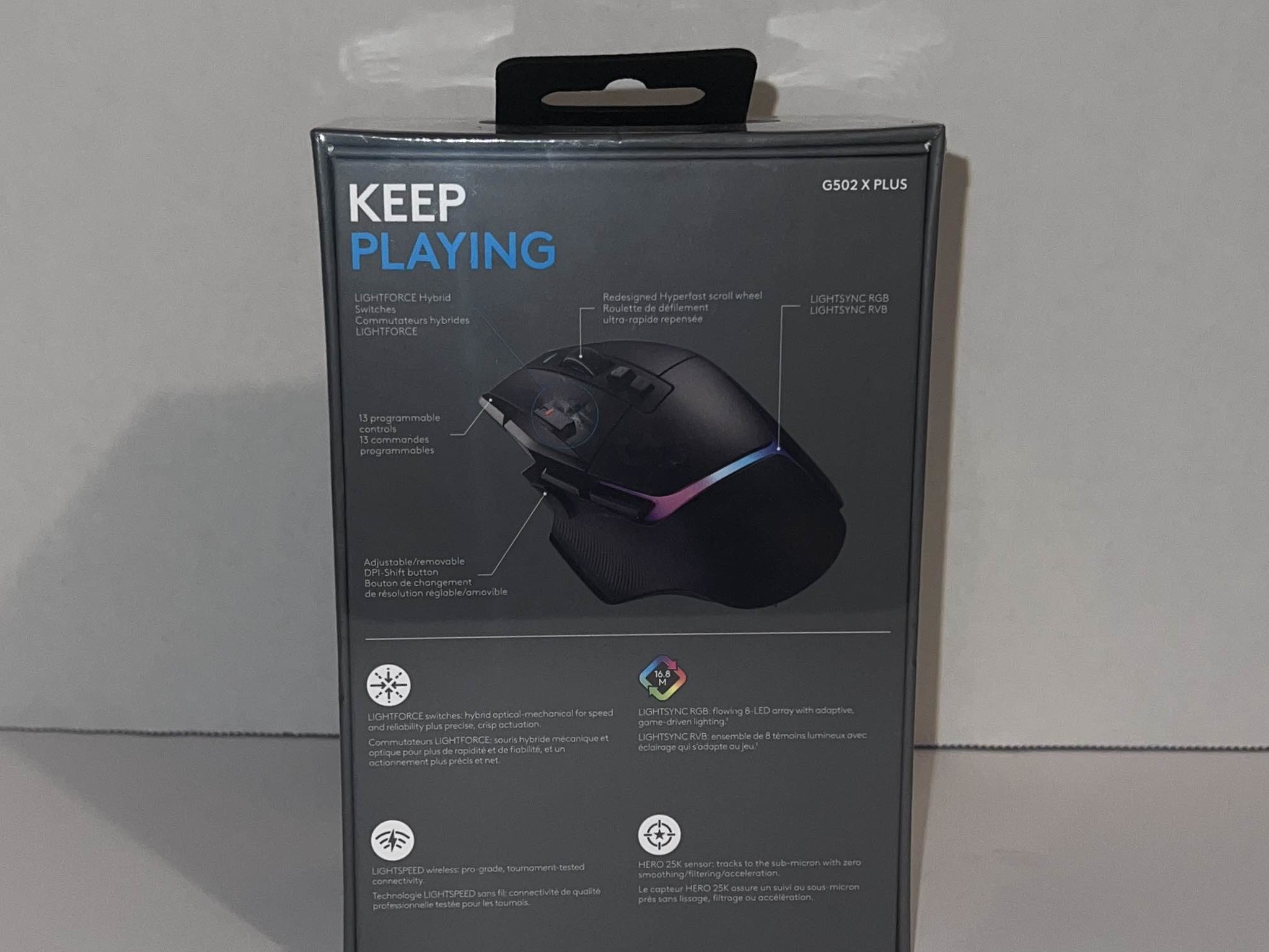 BNIB Logitech G502 X Plus Wireless Gaming Mouse
