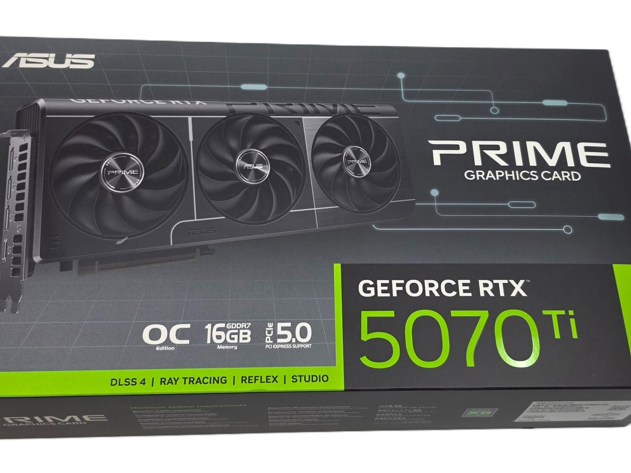 ASUS PRIME GeForce RTX 5070 Ti 16GB GDDR7 (SEALED)
