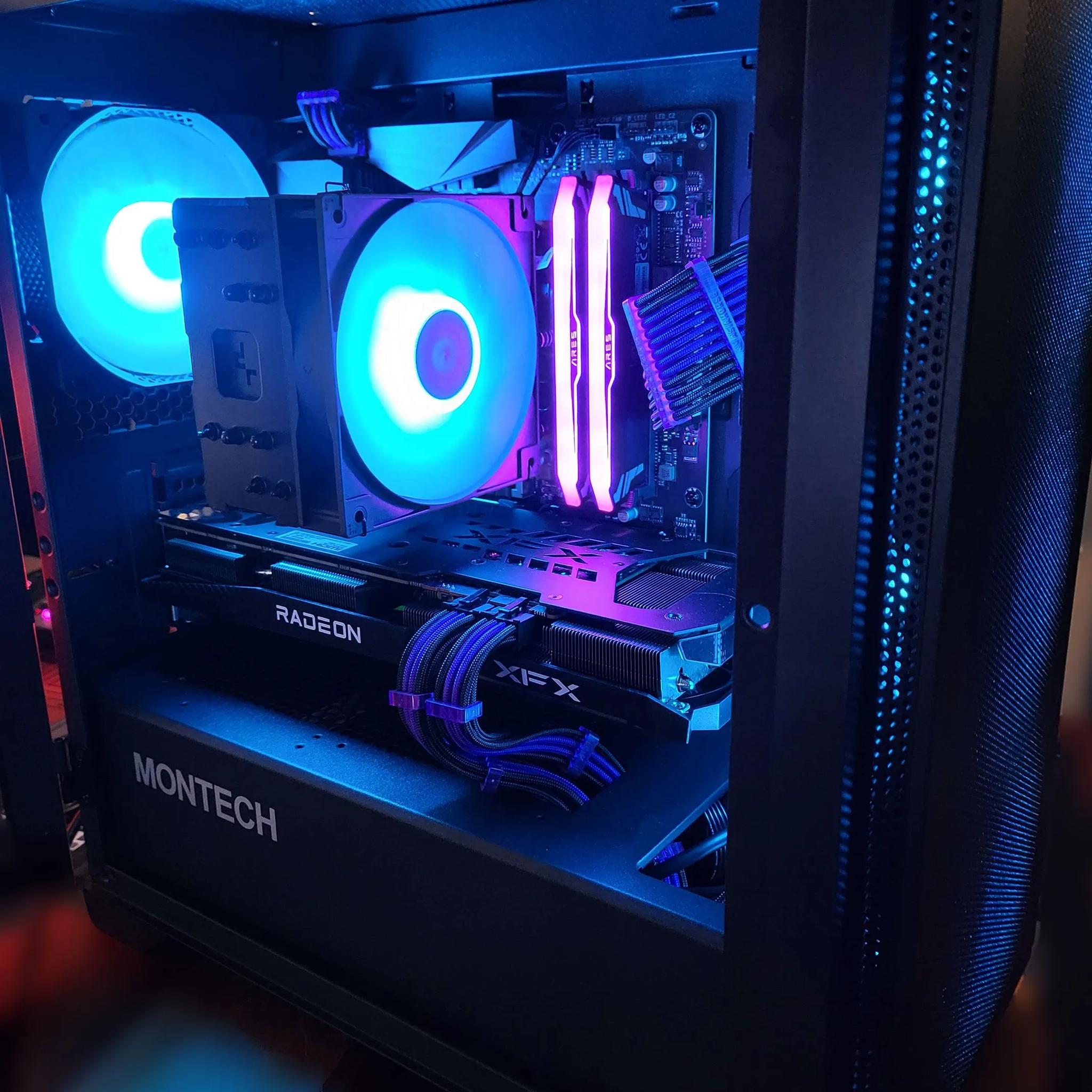 Price Drop! Great 1440P gaming PC. 5600X3D/ 6700XT 12GB/ 1TB SSD/ 32GB RAM / Wifi+BT/ WIN10 Pro