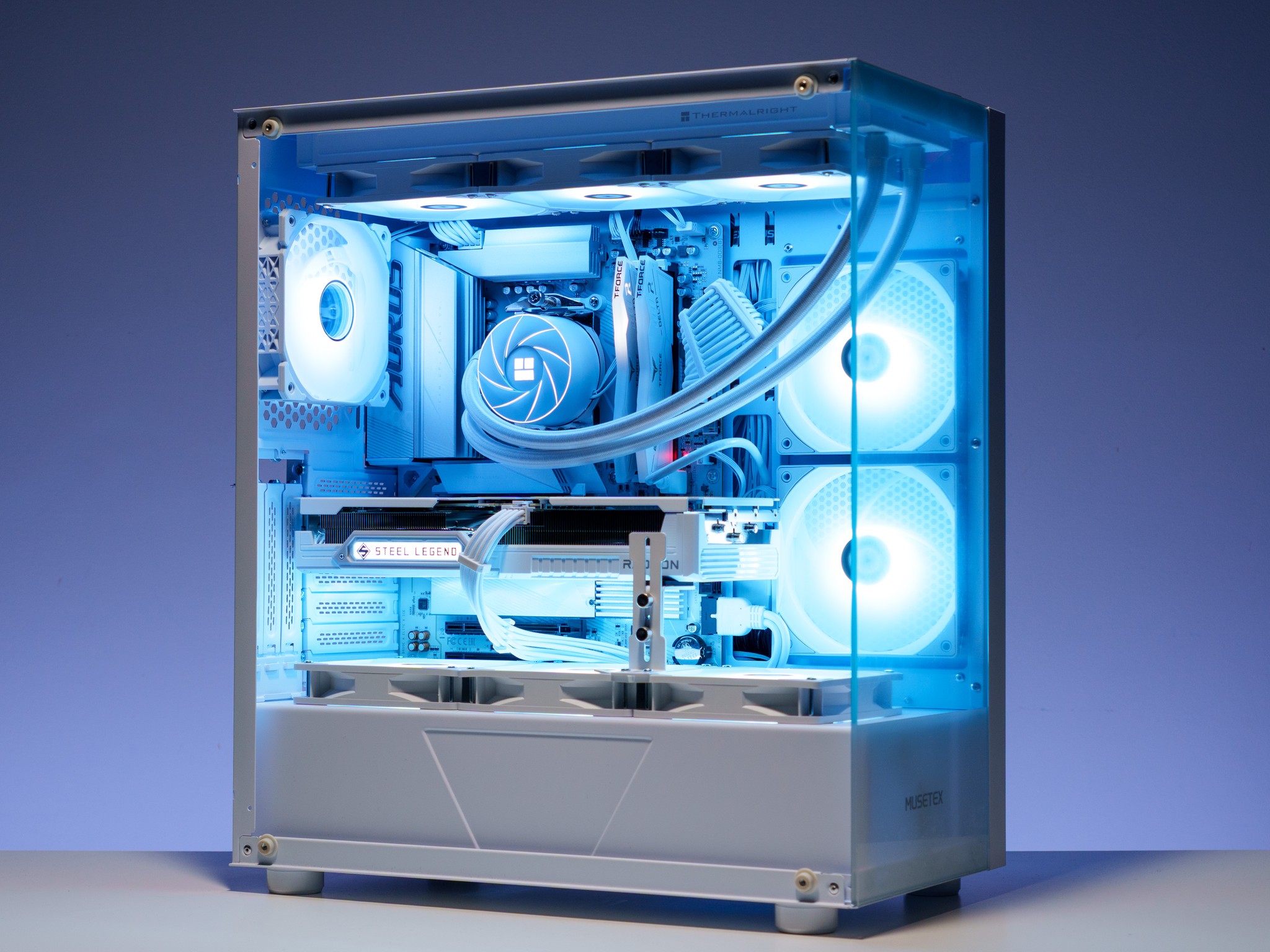 All White Gaming PC 9600x | 9060 XT 16GB | 32GB DDR5 RAM | Samsung 1TB m.2