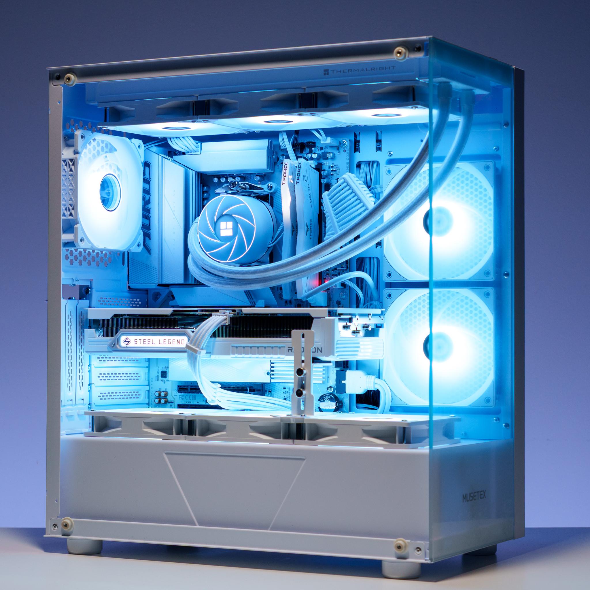 All White Gaming PC 9600x | 9060 XT 16GB | 32GB DDR5 RAM | Samsung 1TB m.2