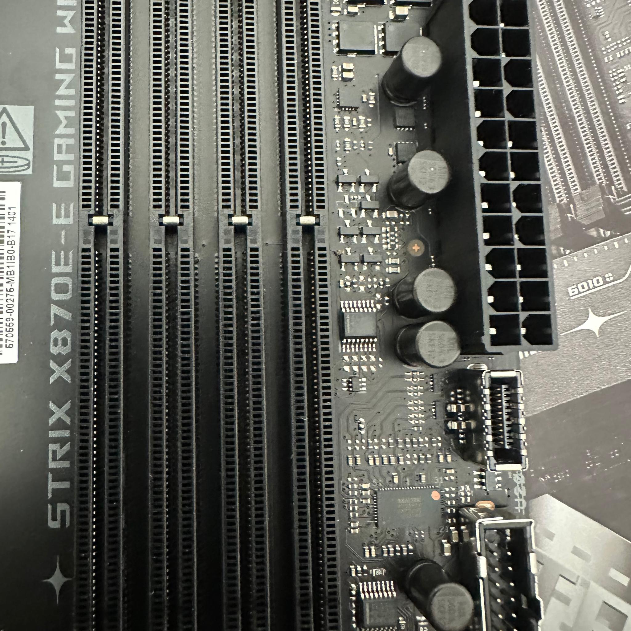ASUS ROG Strix X870E-E Gaming WiFi AM5 ATX 9800x3d And 990 Pro 2TB