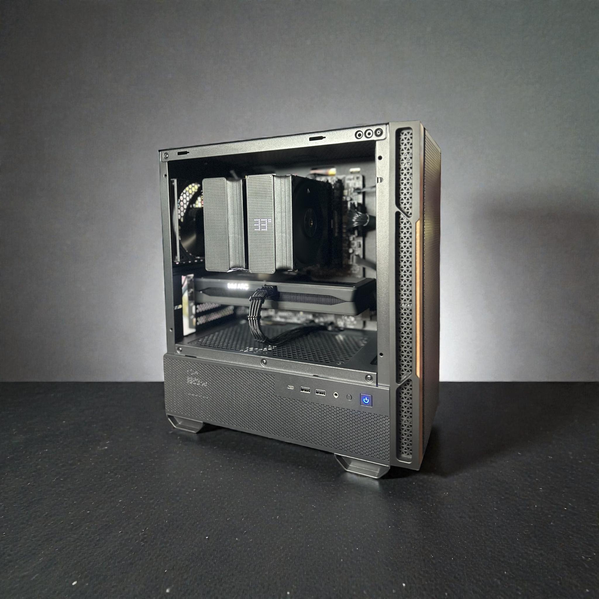 ARC B580 | Ryzen 5 5600X | Black 1440P gaming PC