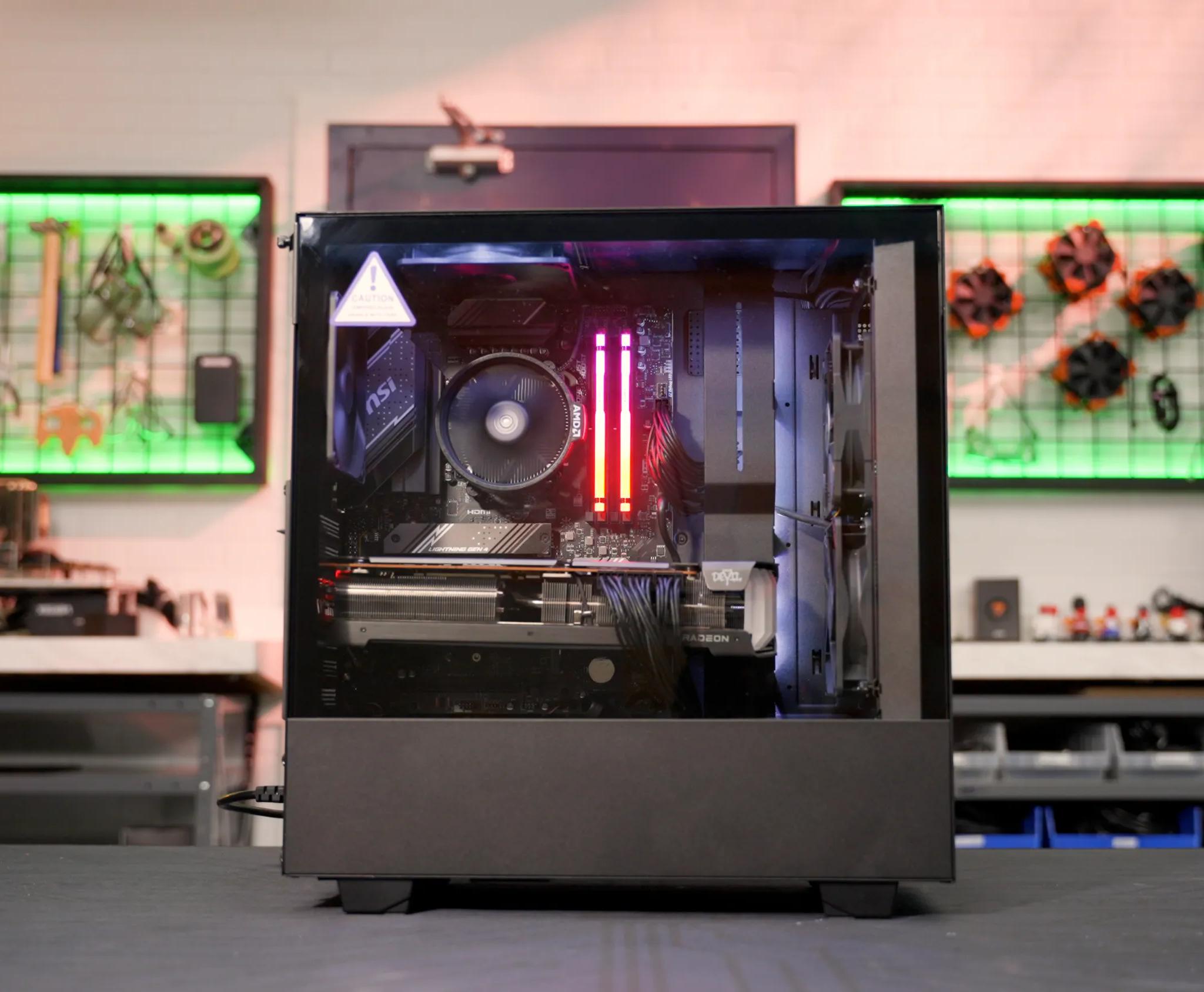 Nerd on a Budget | LTT PC Challenge Build – Ryzen 5 7600 + RX 6950 XT