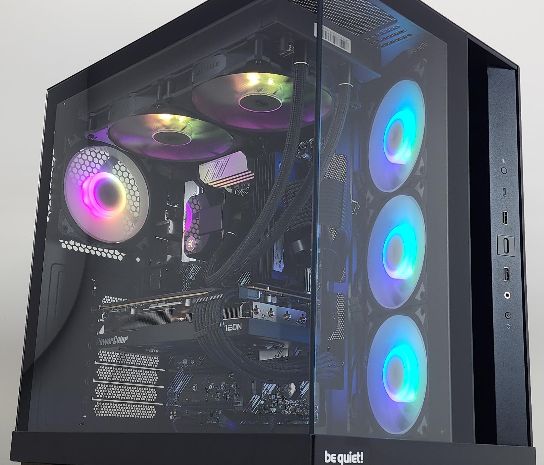 Gaming PC Ryzen 9 5900XT 32GB RAM 2TB SSD RX 7800 XT 16GB Windows 11 Computer