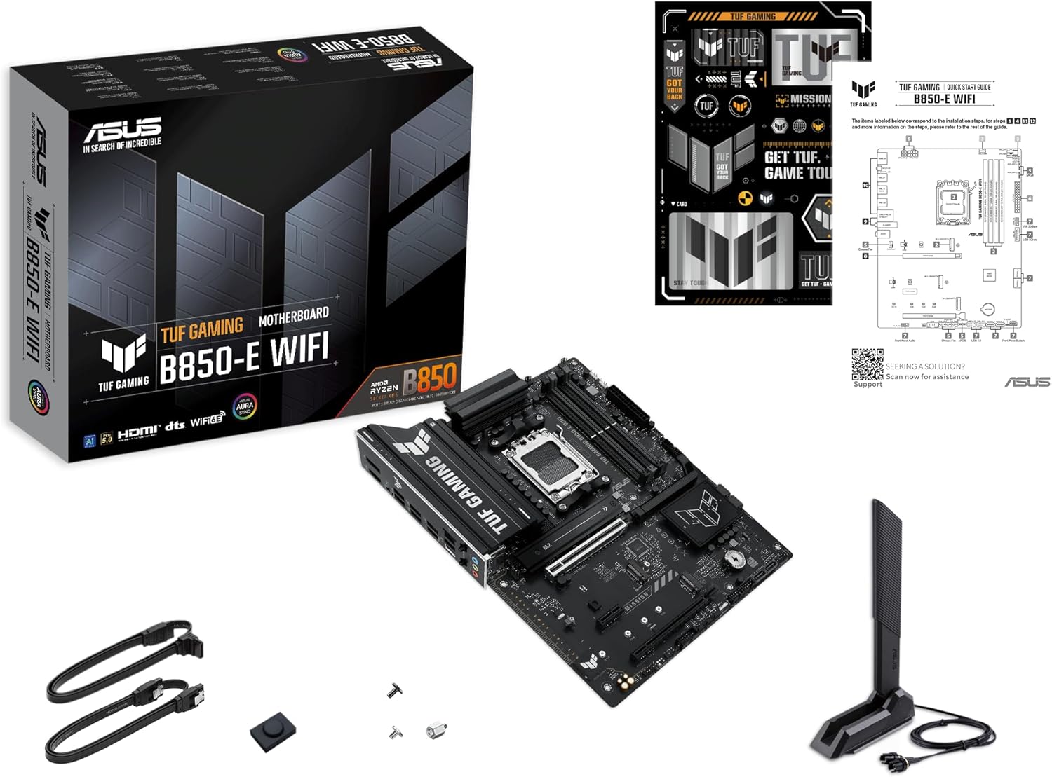 ASUS TUF GAMING B850-E WIFI6E AMD AM5 ATX Motherboard Unopened Box New