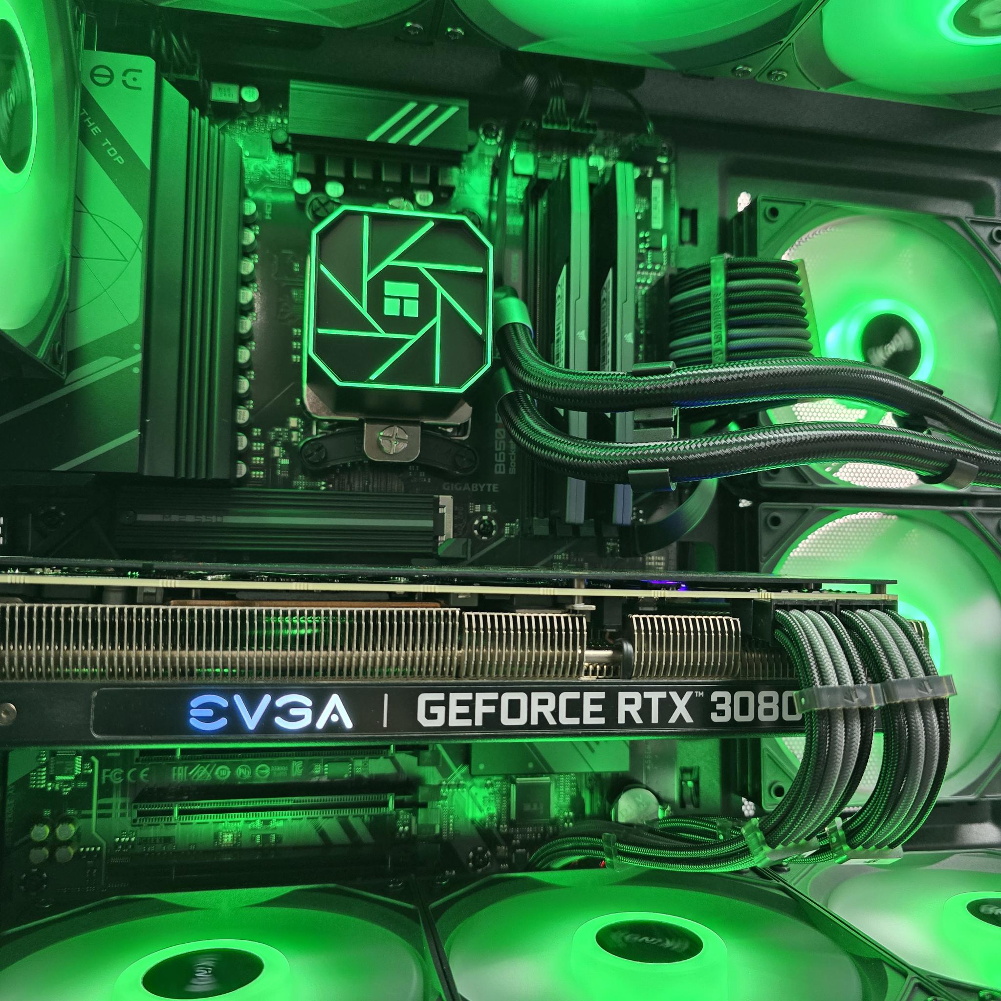 🟢⚫1440P CUSTOM PC | RTX 3080 | RYZEN 7 7700X | 32GB DDR5 | 1.5TB SSD⚫🟢