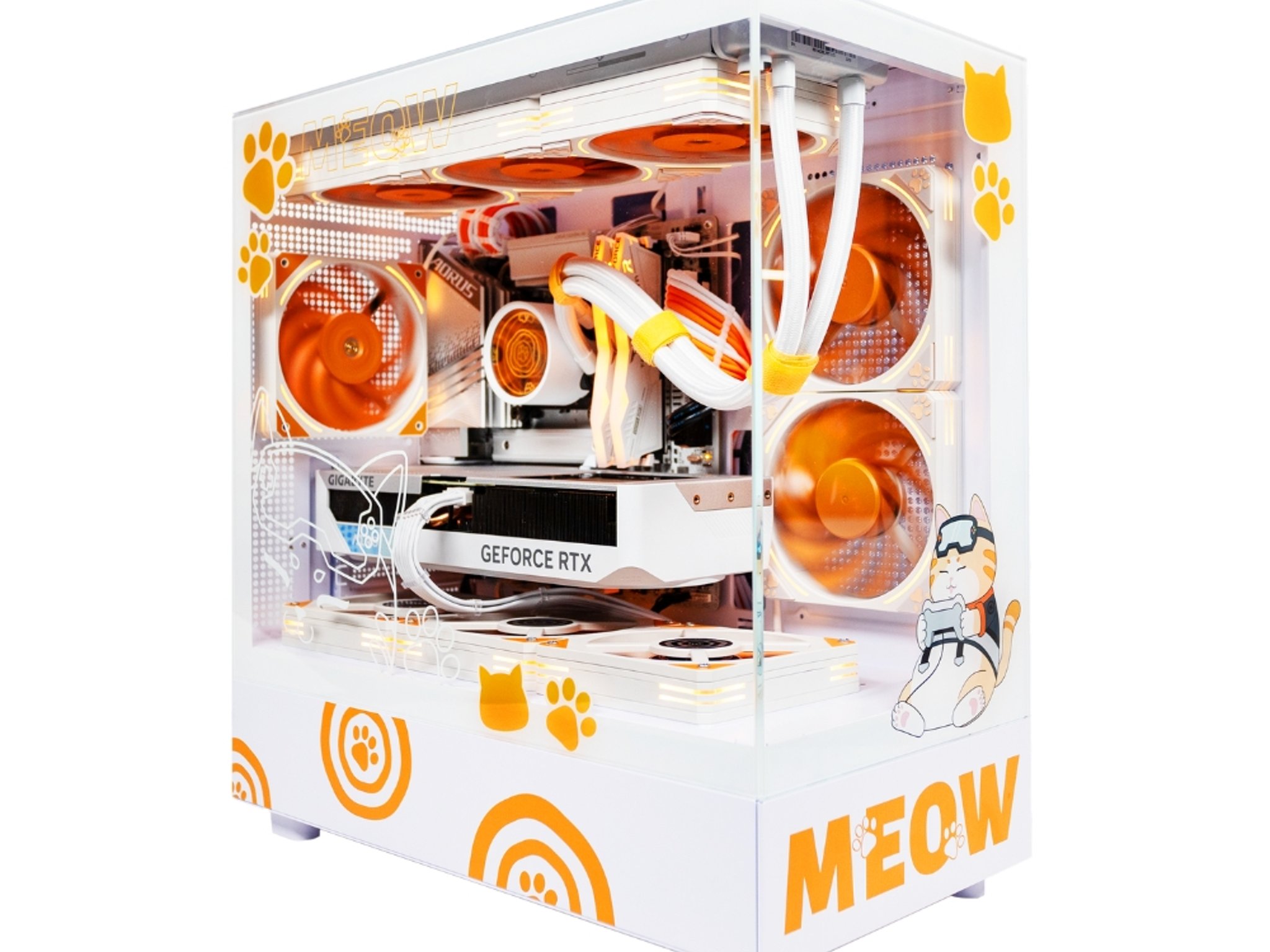 😻GAMEOW PRO😻Gaming PC 🍊 RTX 4070 12GB 🧡 i7-13700KF 🍊 32GB DDR5 🧡 1T M.2 🍊 Windows 11 Home