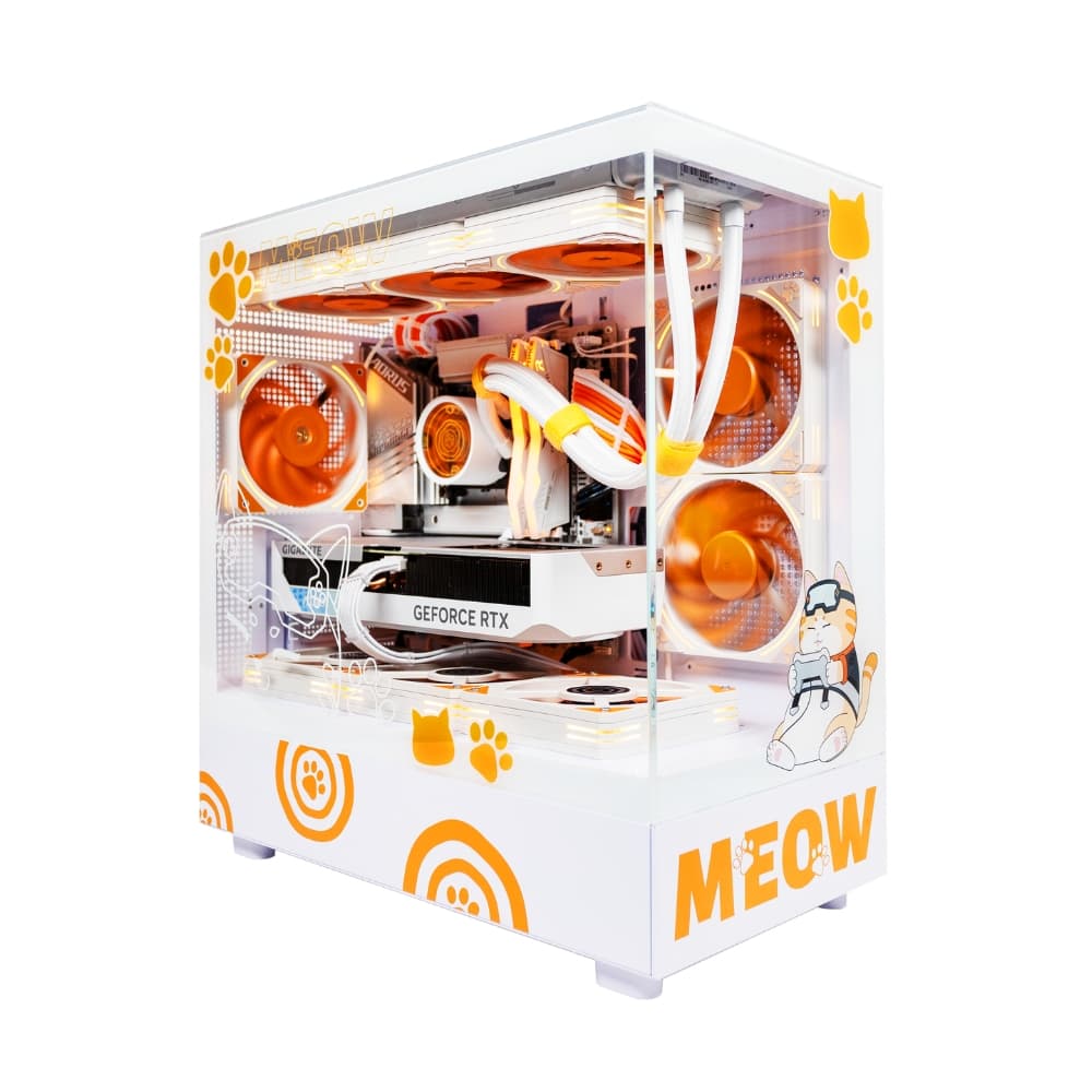 😻GAMEOW PRO😻Gaming PC 🍊 RTX 4070 12GB 🧡 i7-13700KF 🍊 32GB DDR5 🧡 1T M.2 🍊 Windows 11 Home