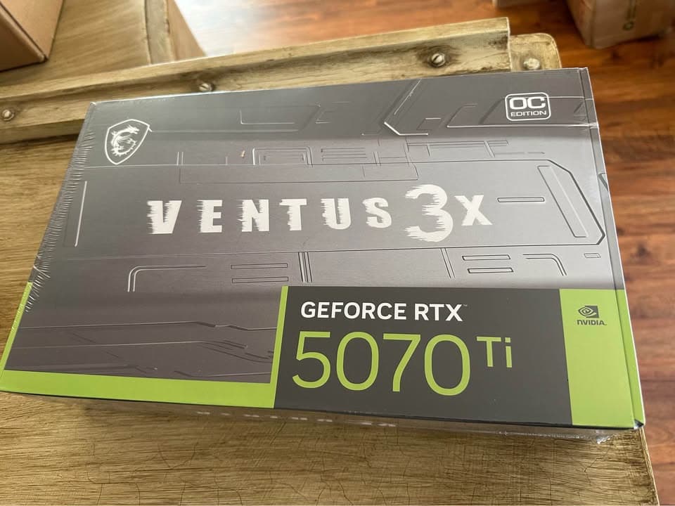 BNIB MSI - NVIDIA GeForce RTX 5070 Ti 16G VENTUS 3X OC