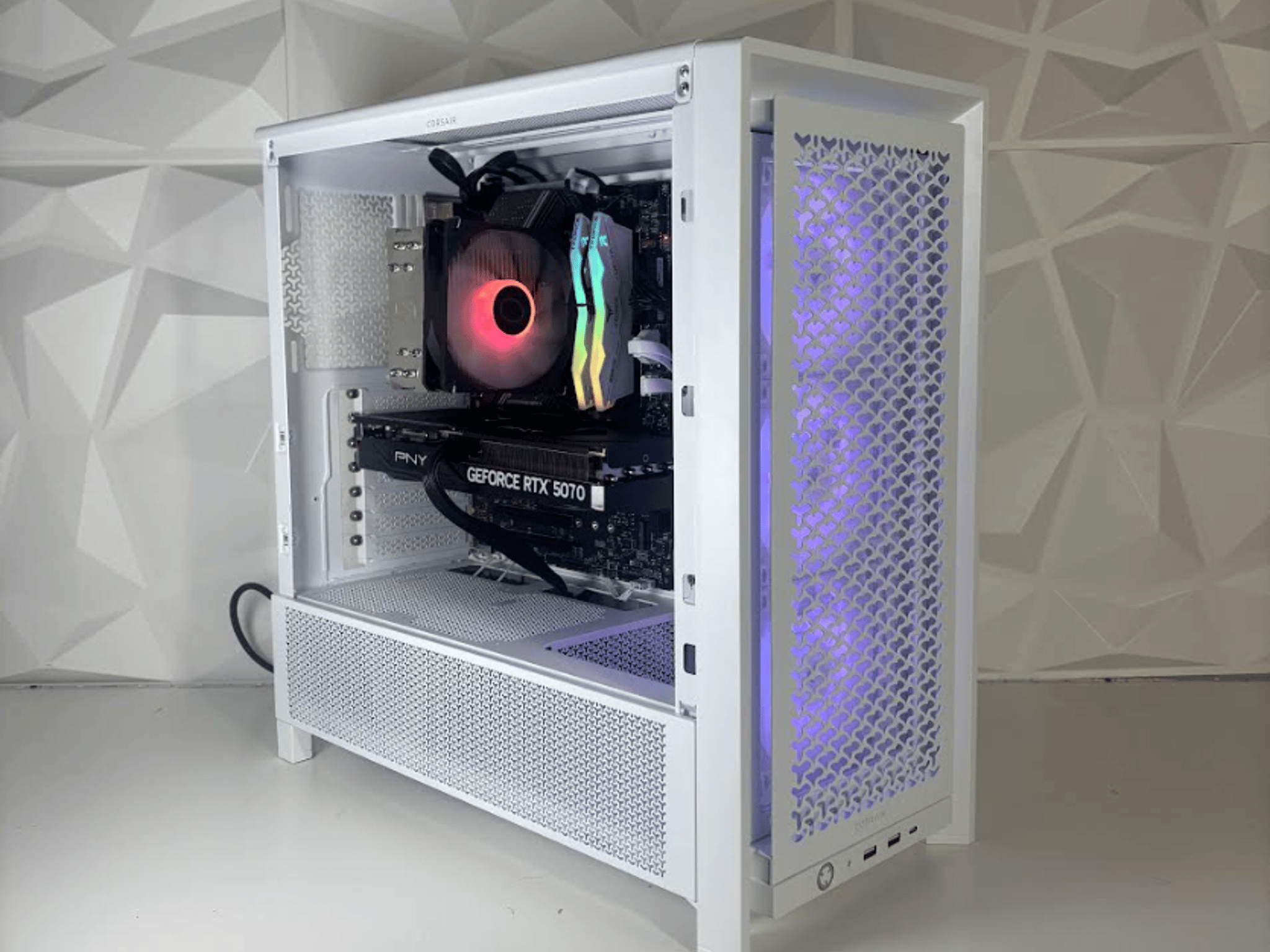 //ICEBERG V2// - RTX 5070, i5 14400F, 16GB DDR5, 1TB SSD Whiteout Gaming PC by EXT PCs