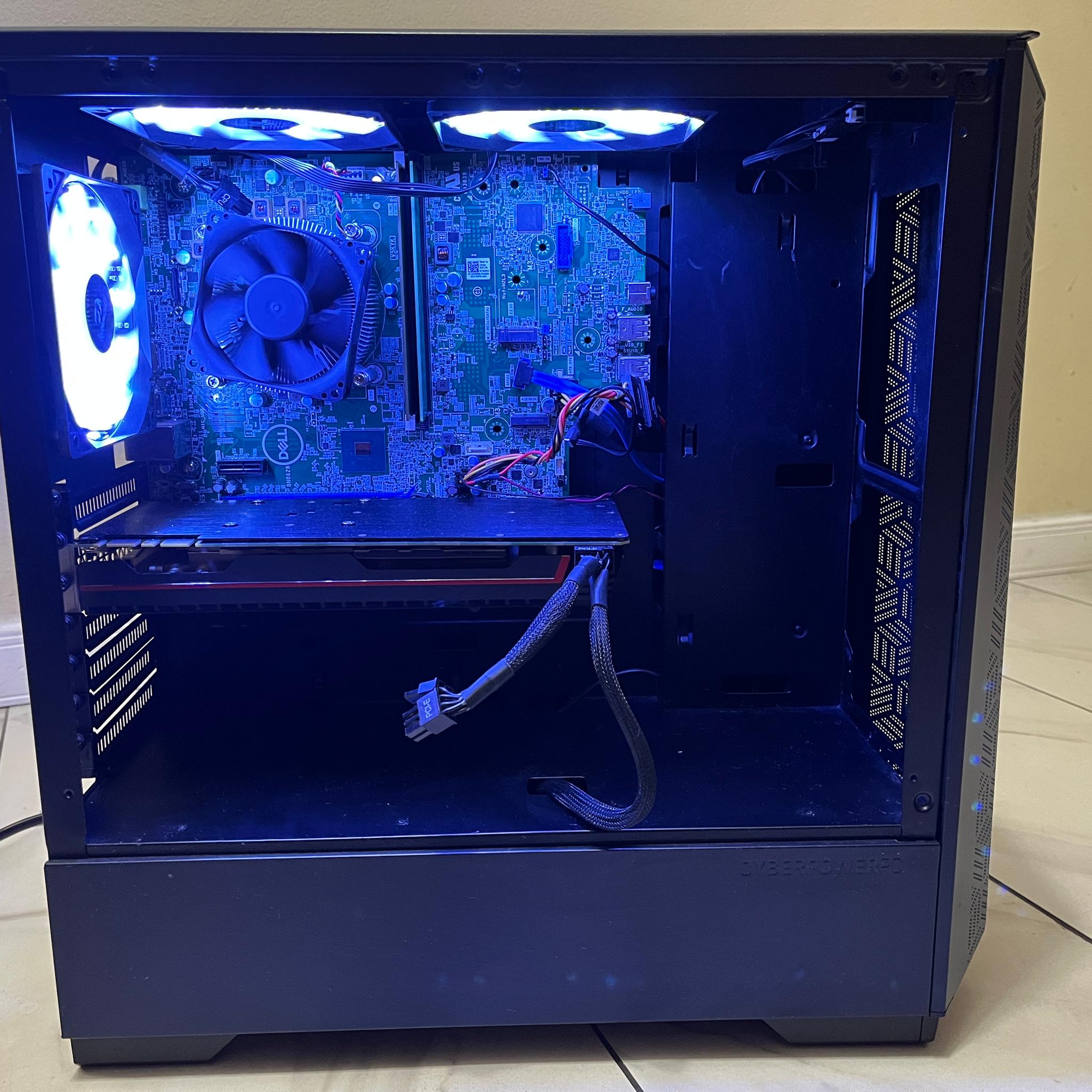 🟠🔥NVIDIA GTX 1080, Intel i3-9100, 12GB RAM, 500 GB SSD, High Performance RGB Gaming PC w/ Remote 🖥️🔵