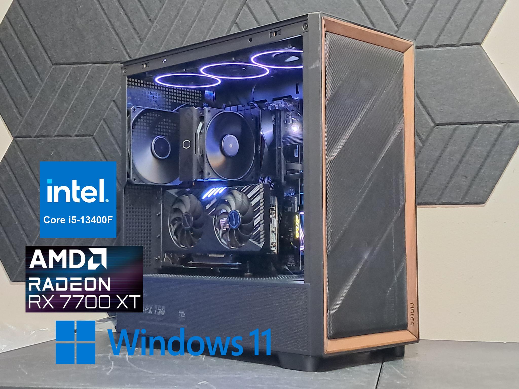 🪵Sleek Woodgrain Gamer🪵RX 7700 XT | 13th Gen i5 | 1.5TB SSD | 16GB DDR5 | WiFi