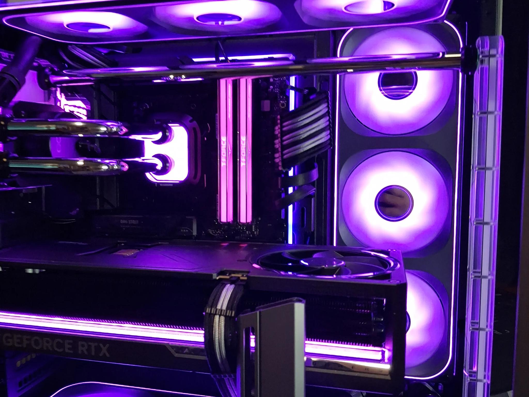 Custom Liquid-Cooled AMD Ryzen 7 9800X3D, Asus Astral OC RTX 5080, 32GB DDR5, 2TB SSD, 1000w