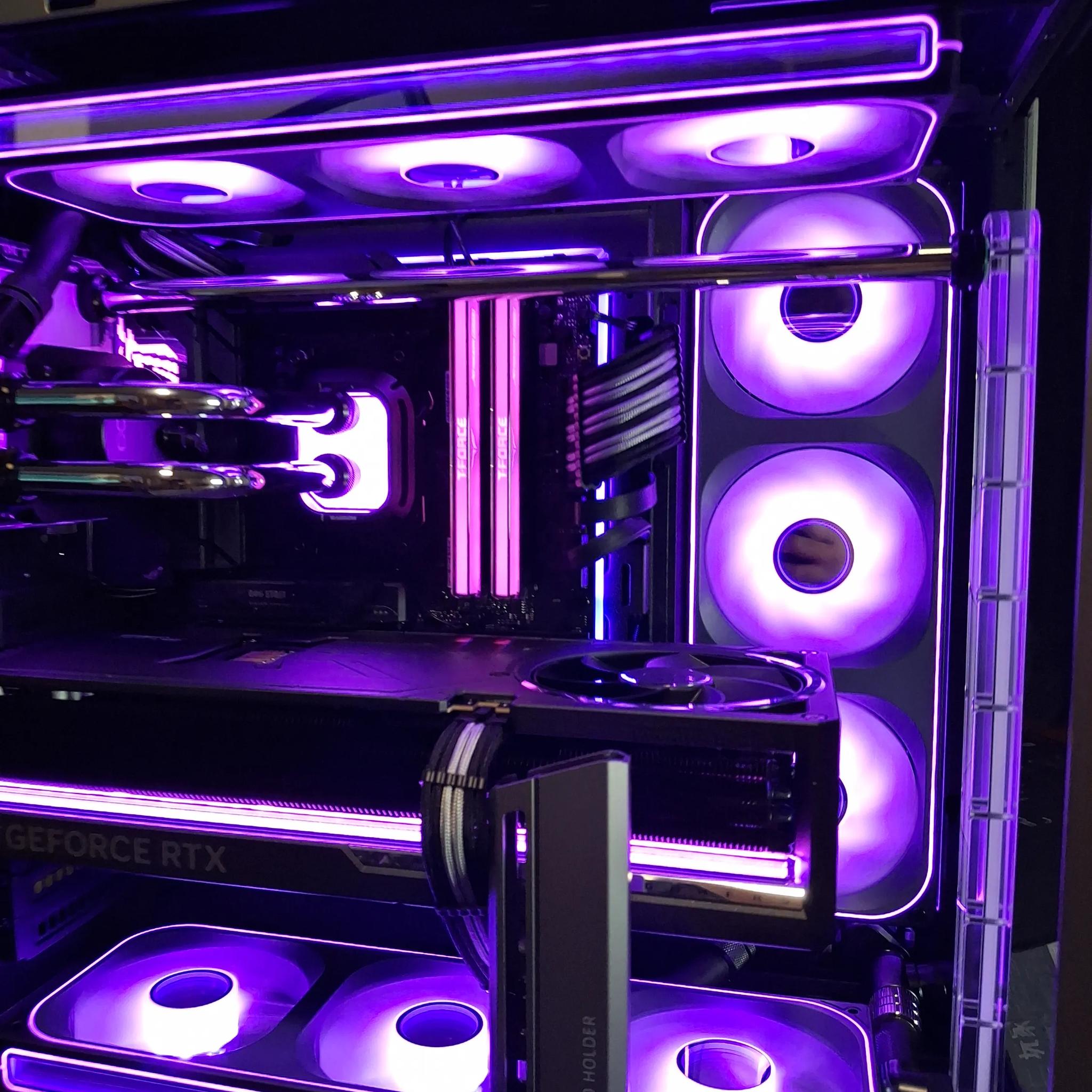 Custom Liquid-Cooled AMD Ryzen 7 9800X3D, Asus Astral OC RTX 5080, 32GB DDR5, 2TB SSD, 1000w