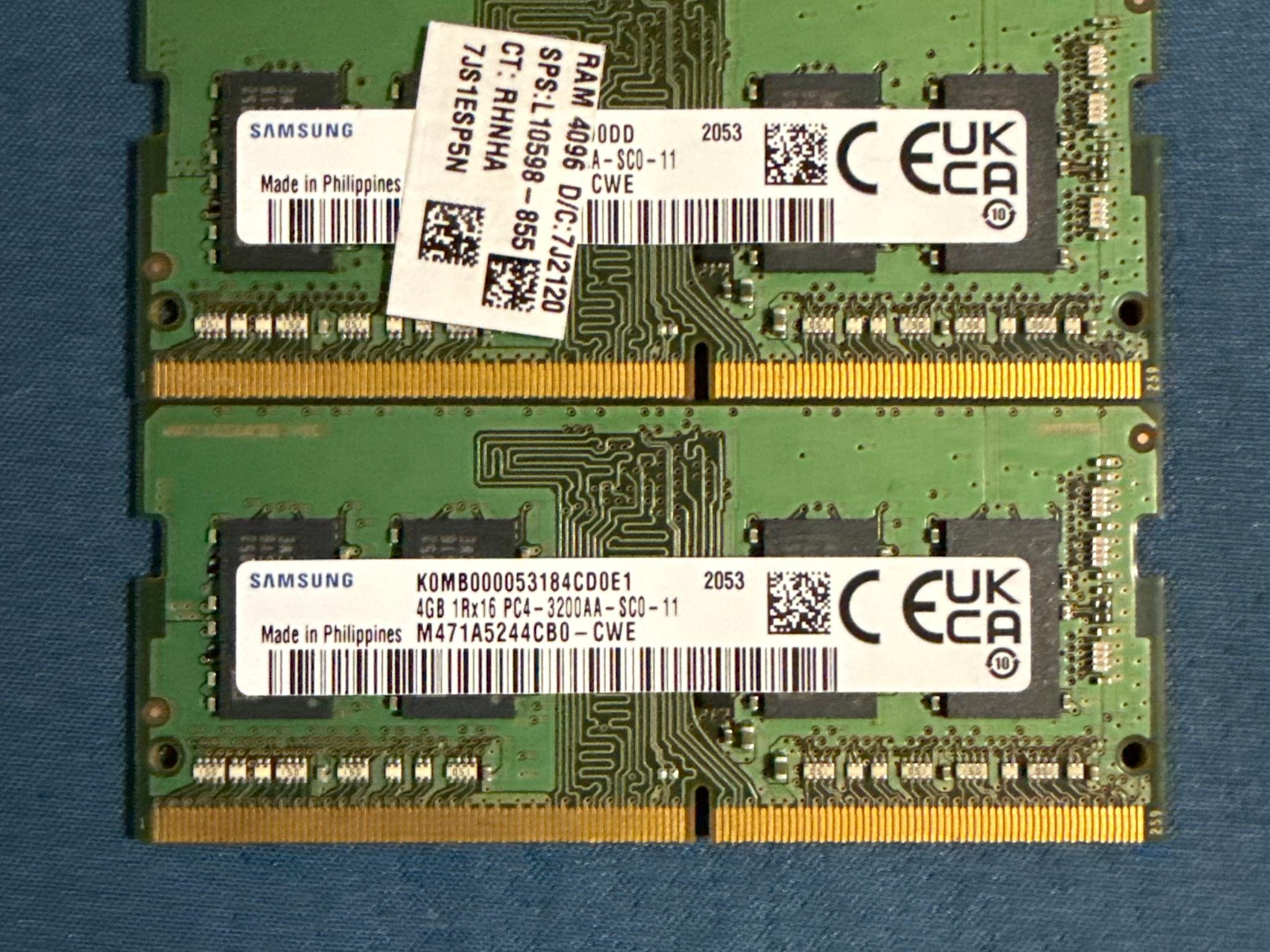 Samsung ddr4 4gb 3200mhz laptop ram