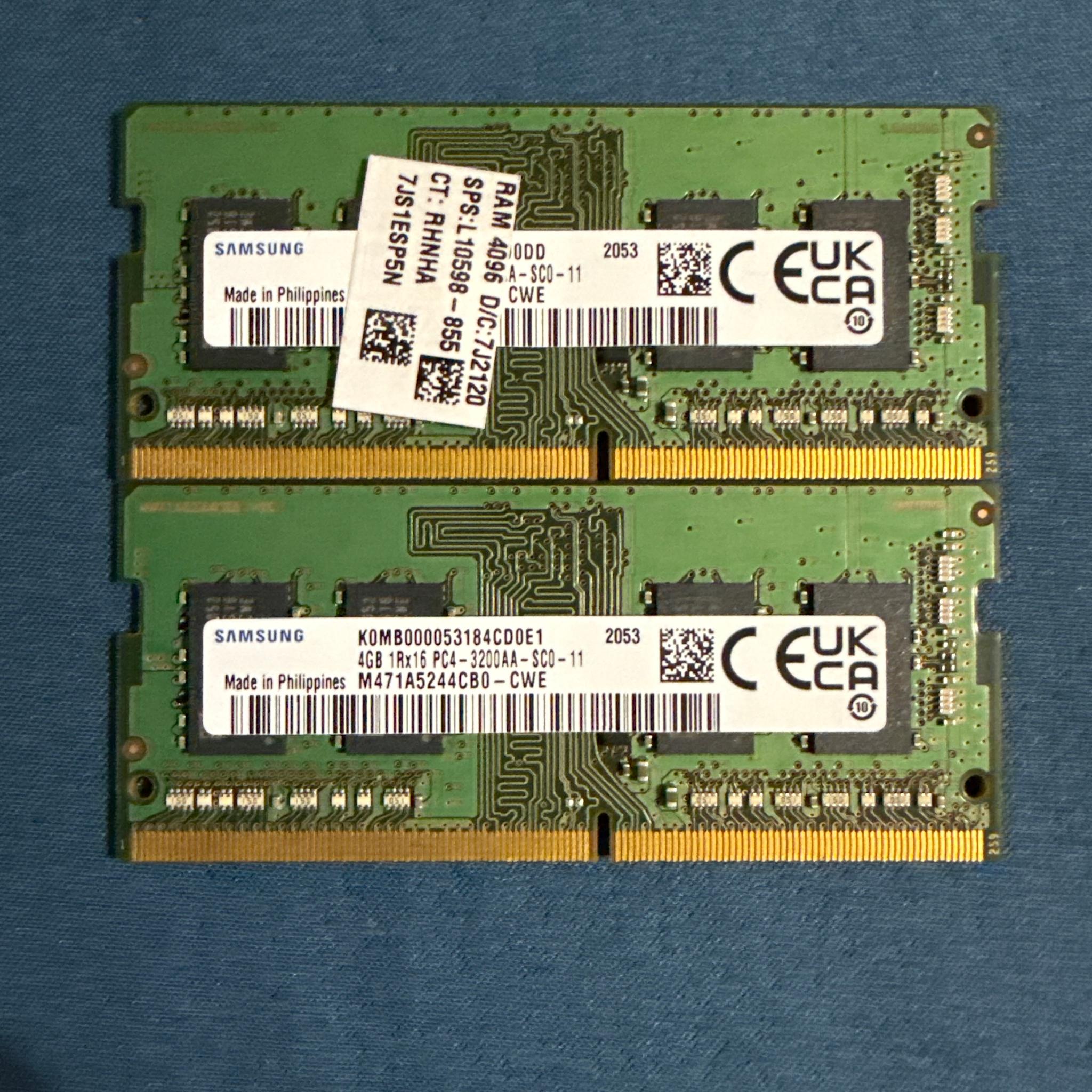 Samsung ddr4 4gb 3200mhz laptop ram