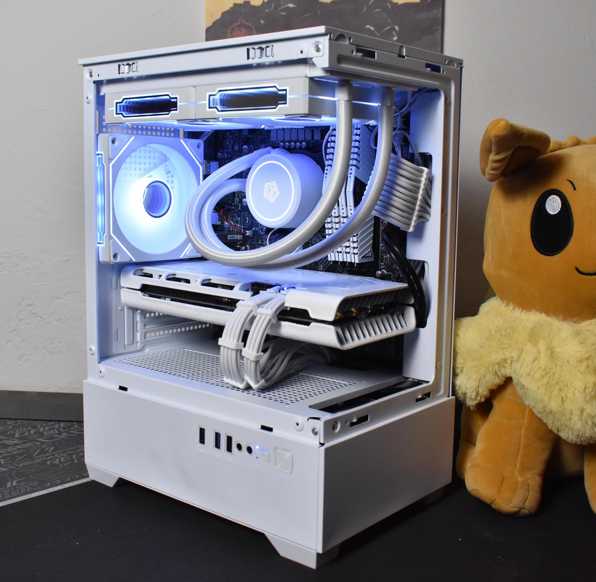 All-White Gaming PC | 13th Gen Intel | RX 5700 | 16GB RAM | AIO | ARGB | WiFi