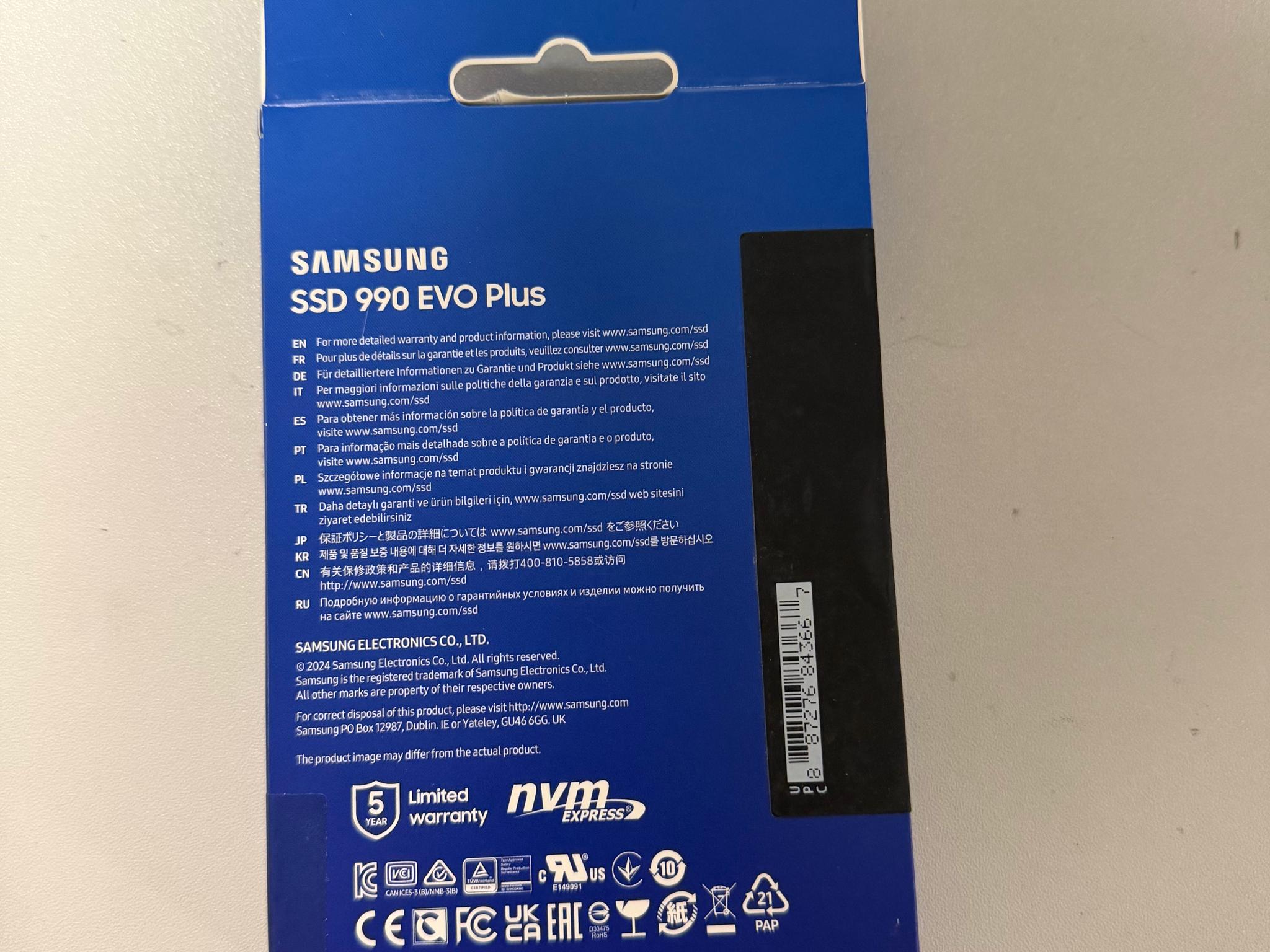Samsung 990 EVO Plus 4TB NVMe SSD - NEW