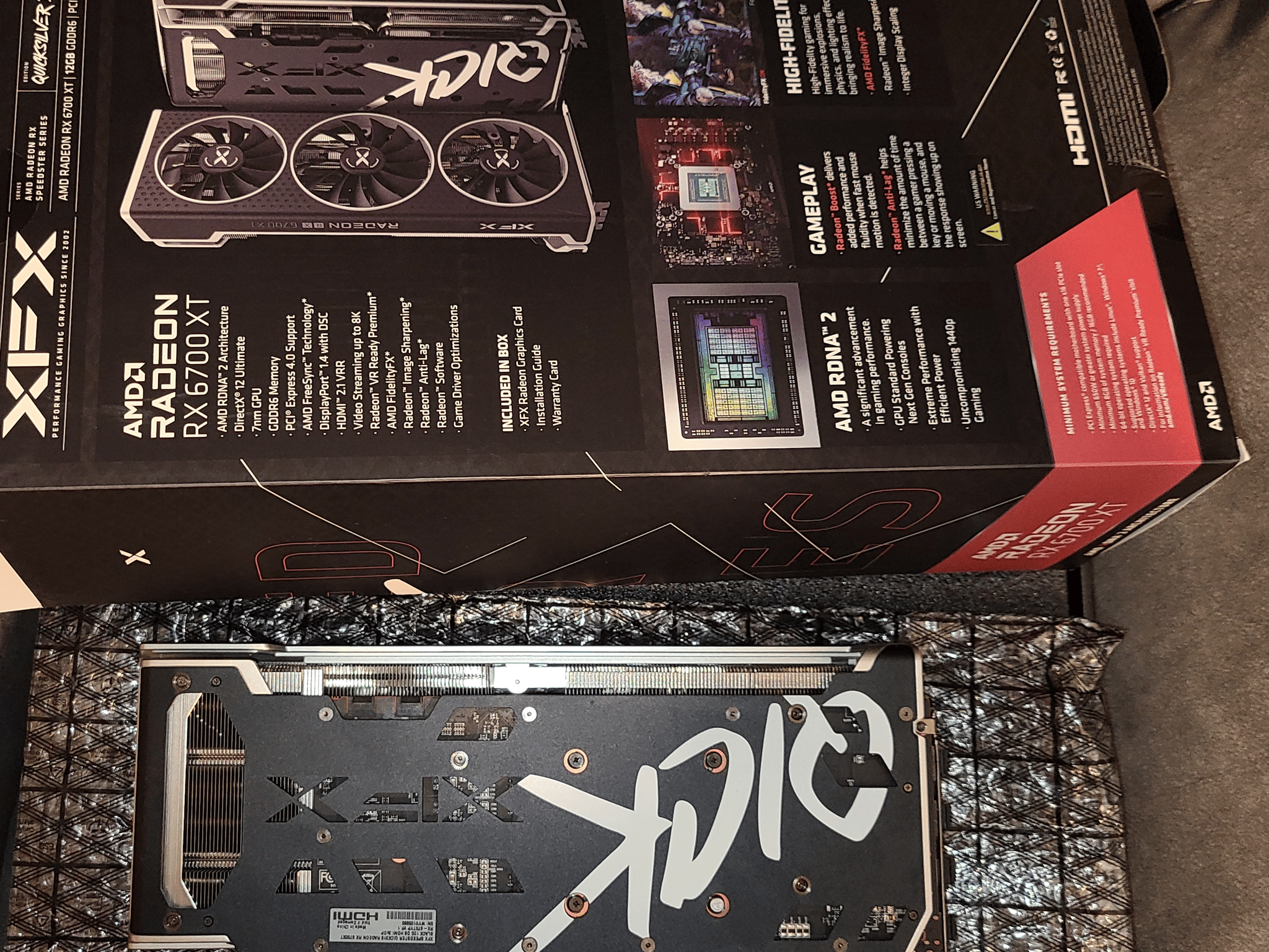 XTX QICK 319 Radeon RX 6700XT Video Card