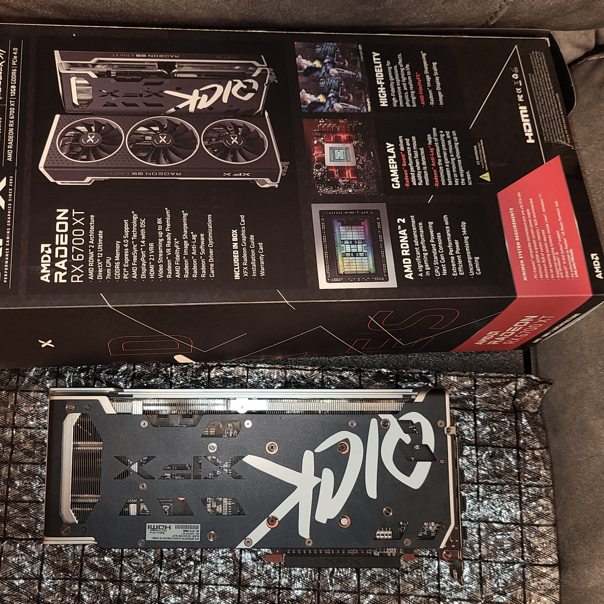 XTX QICK 319 Radeon RX 6700XT Video Card