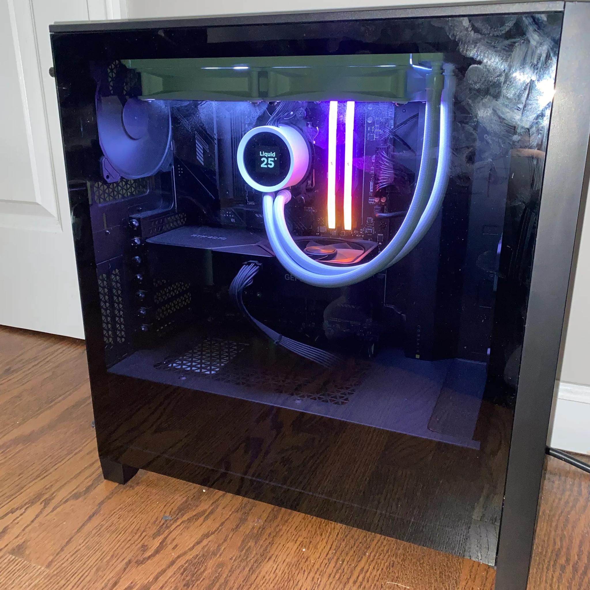 Gaming PC R7 7800X3D CPU, RTX 4070. High Power Gaming PC!