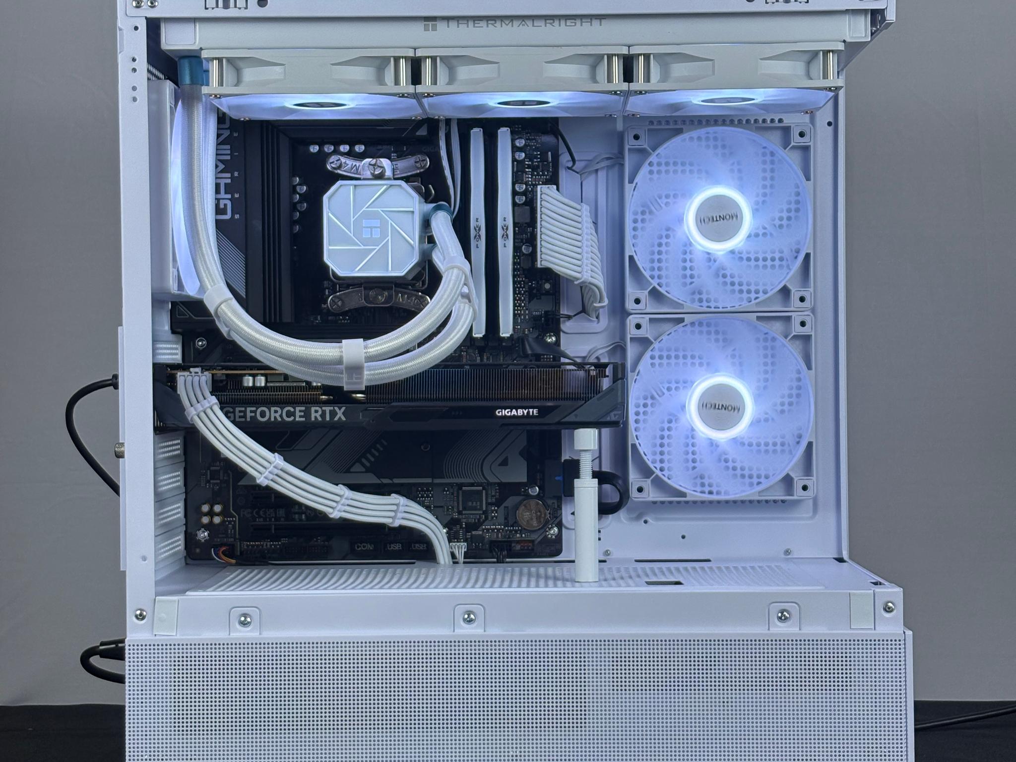 🤍 White RTX 5060 + Ryzen 5 PC | 32GB DDR5 | Full ARGB Control | WiFi + BT