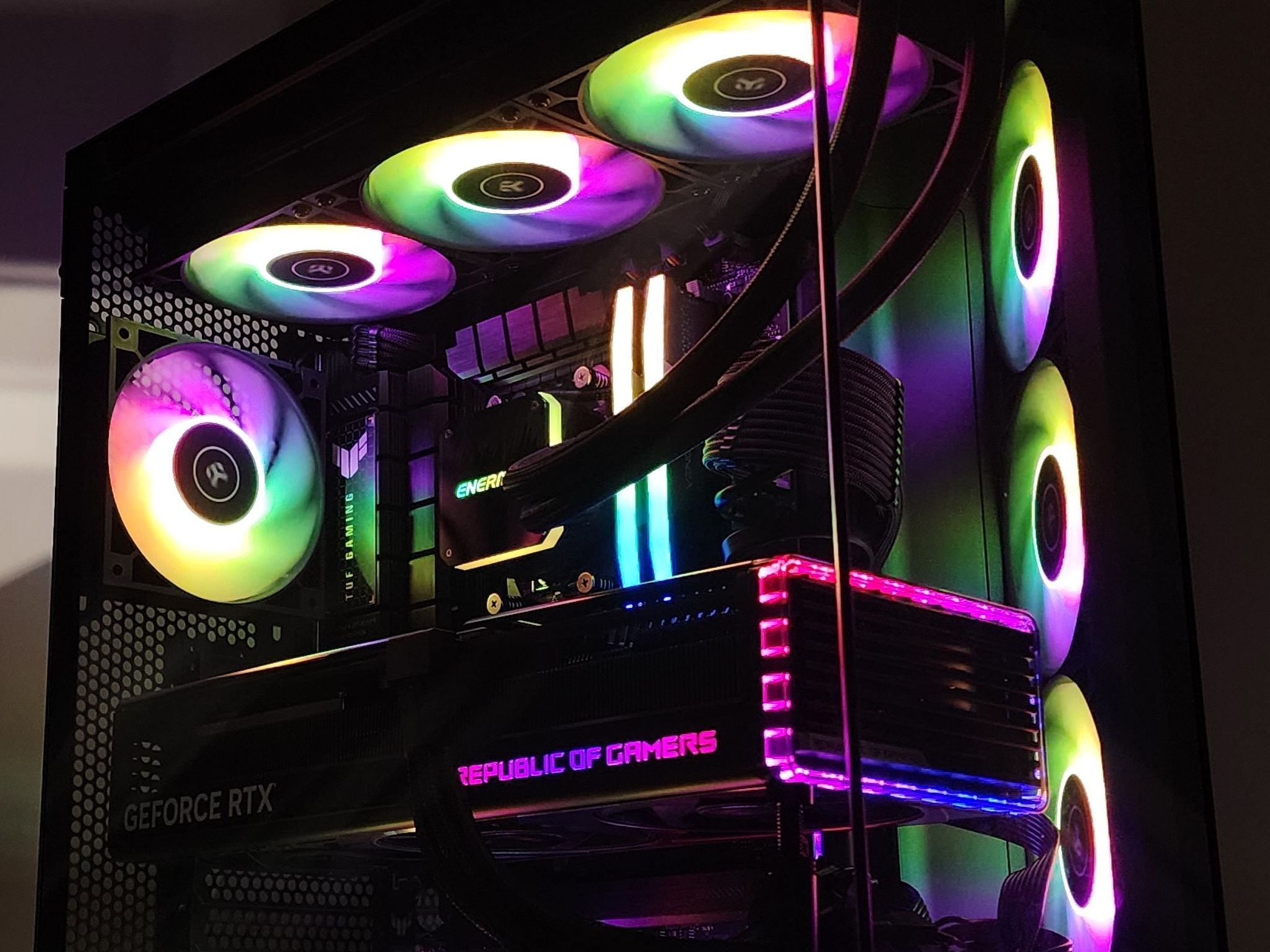 Gaming PC Ryzen 7 7800X3D 48GB RAM 2TB SSD RTX 4080 16GB Windows 11 Computer
