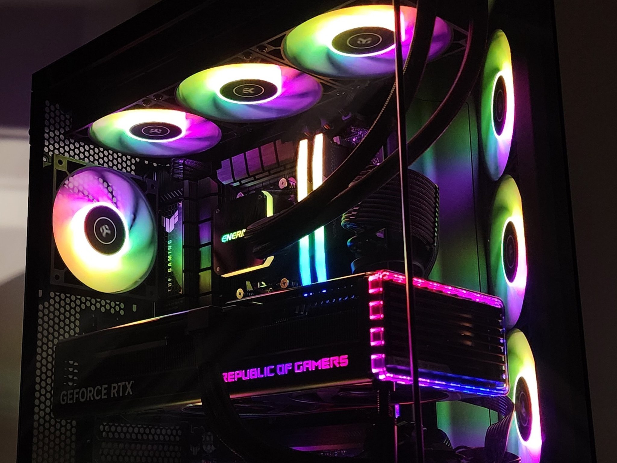 Gaming PC Ryzen 7 7800X3D 48GB RAM 2TB SSD RTX 4080 16GB Windows 11 Computer