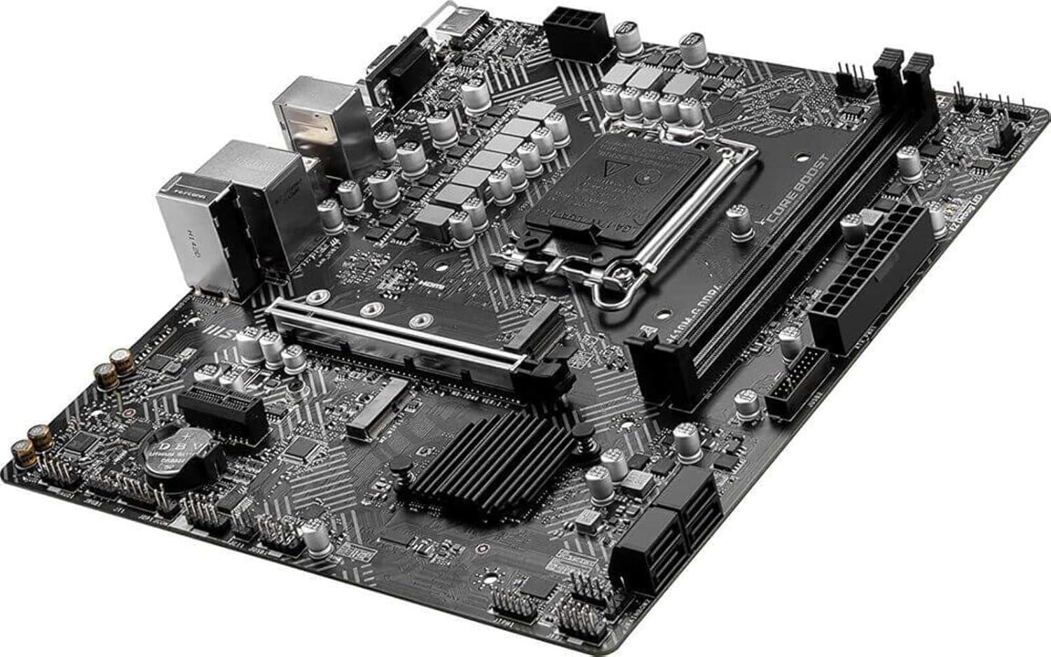 MSI PRO H610M-G DDR4 Motherboard (12th/13th/14th Gen Intel Core, LGA 1700 Socket, DDR4)