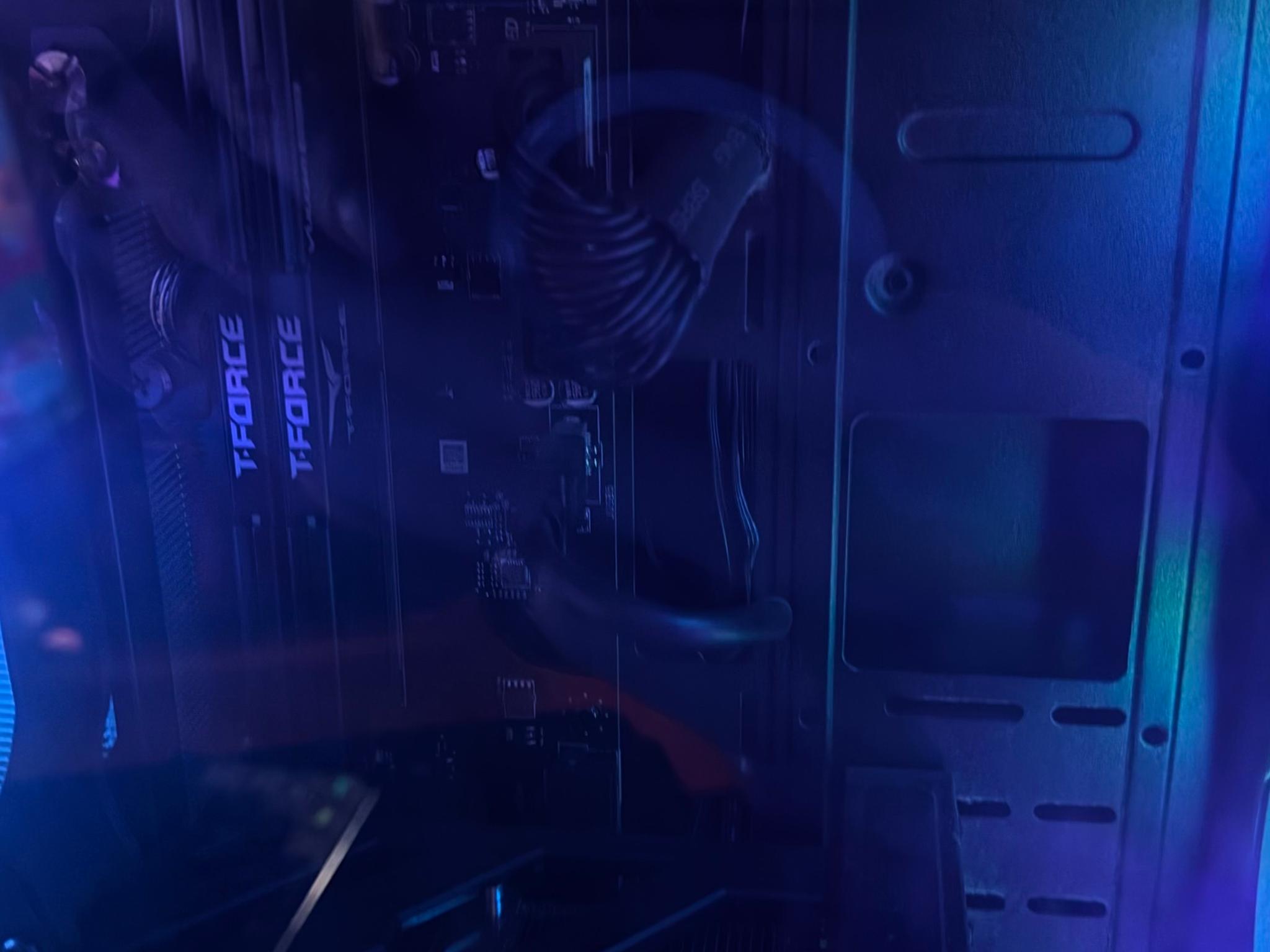 Gaming PC, All Black, RGB Fans, Glass Panel