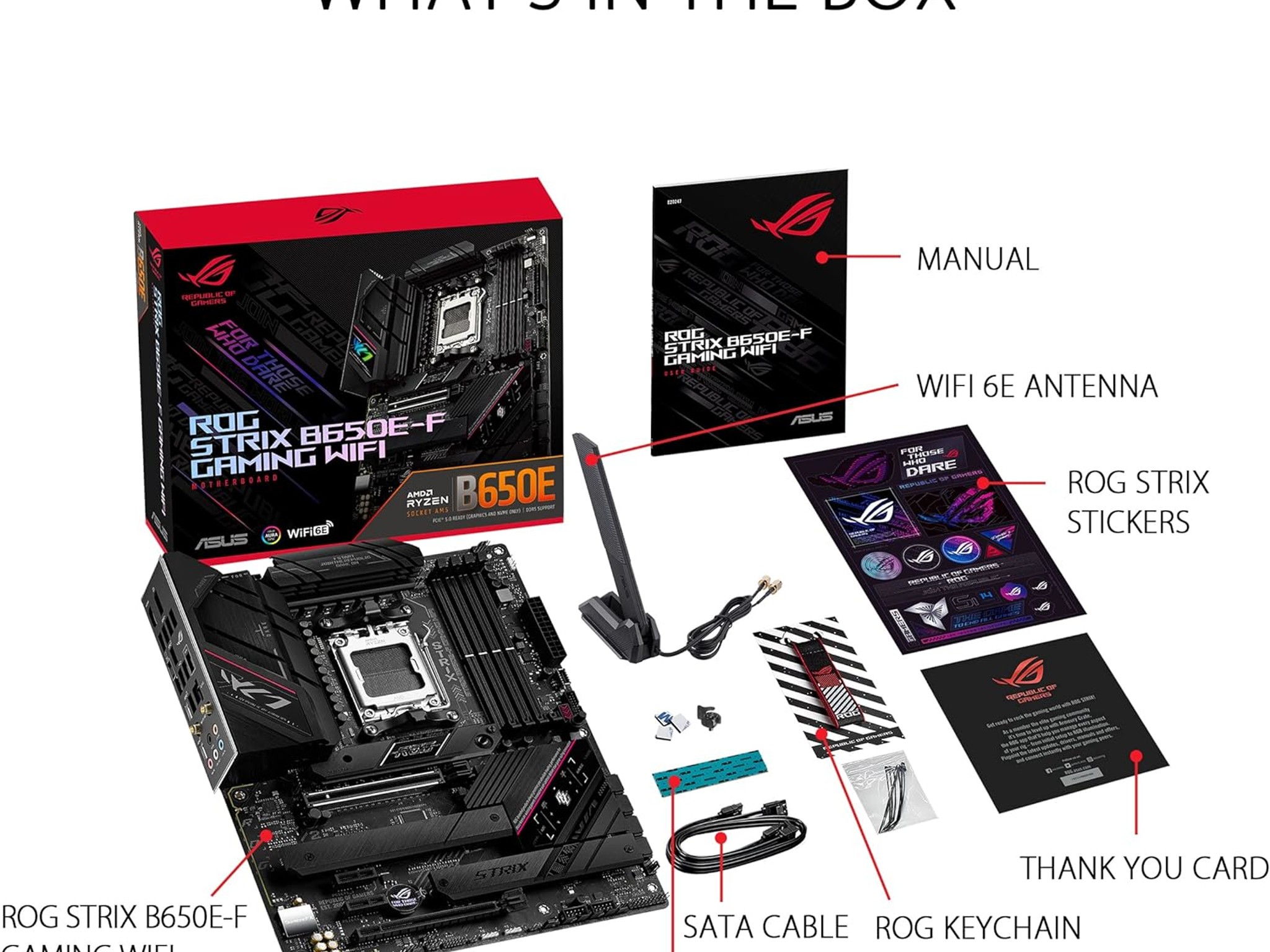 ASUS B650E-F ROG STRIX GAMING WIFI AMD AM5