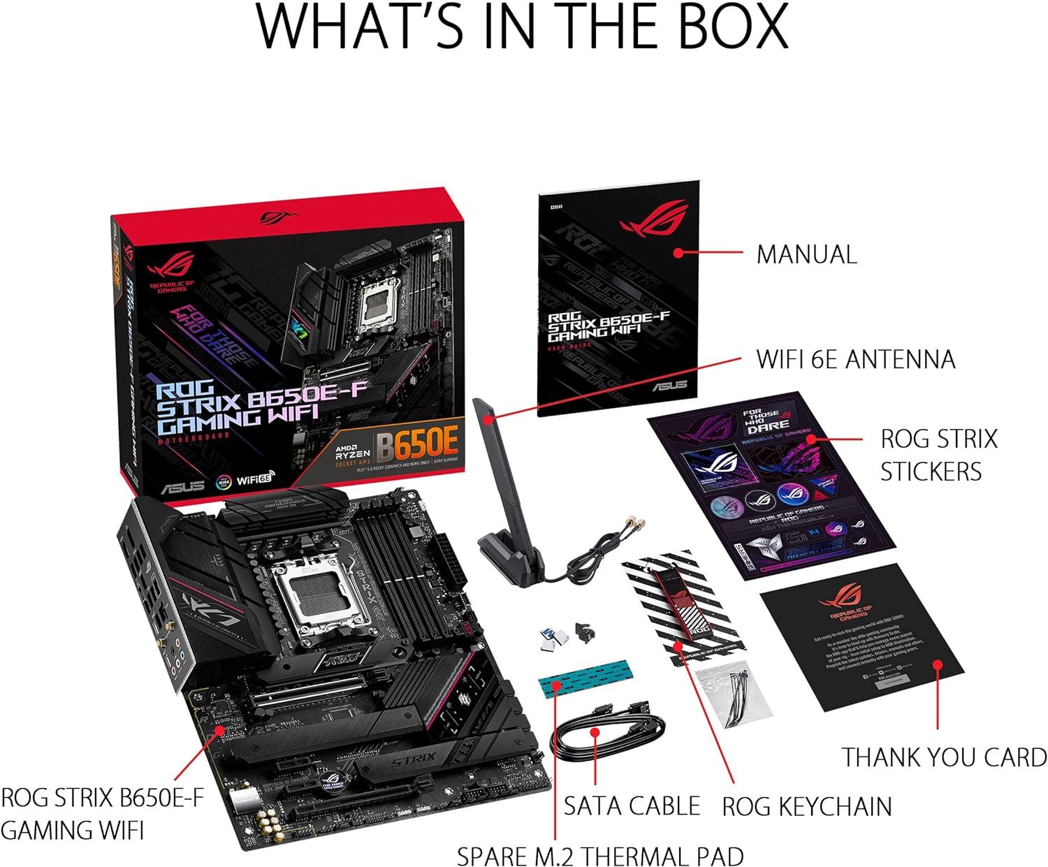 ASUS B650E-F ROG STRIX GAMING WIFI AMD AM5
