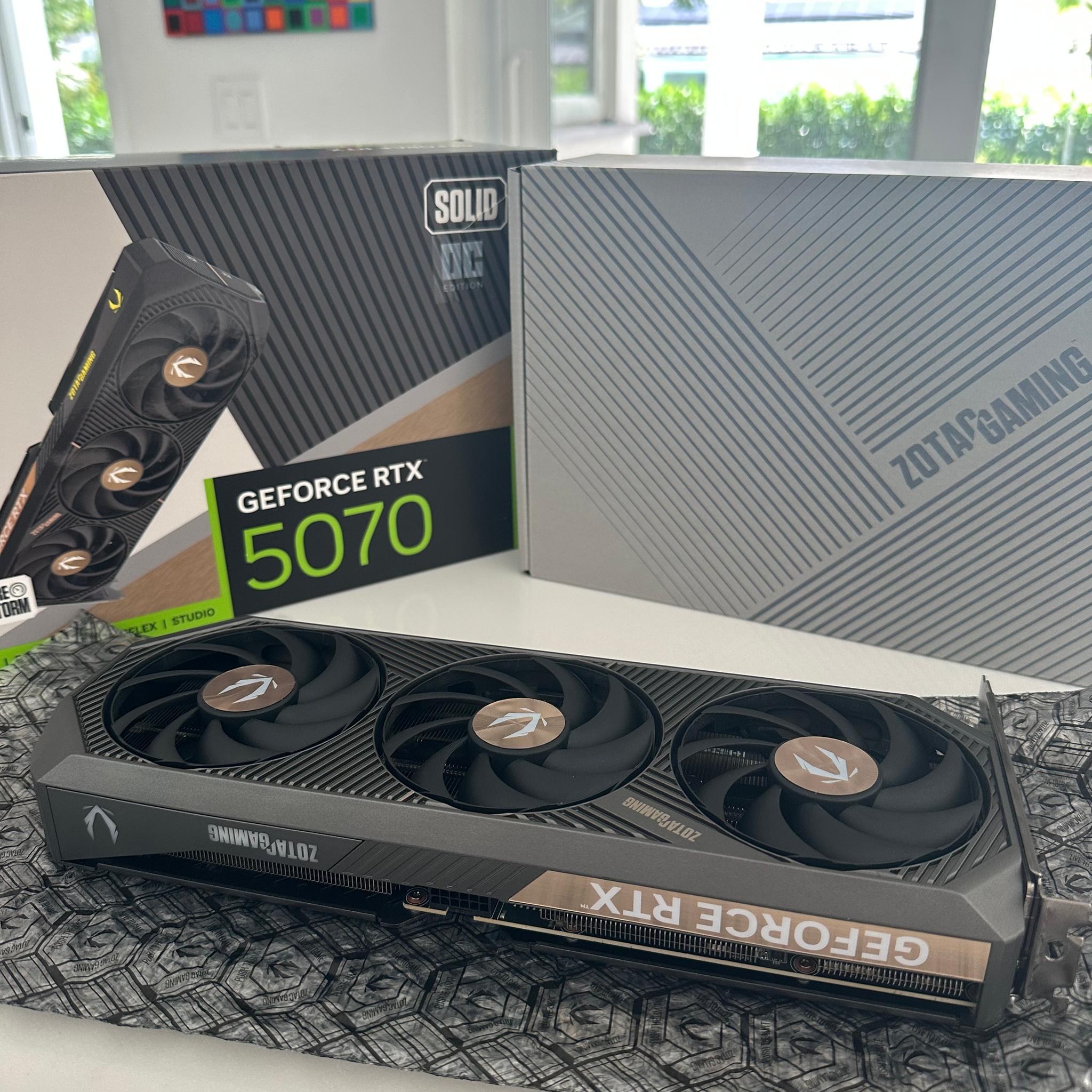 ZOTAC Gaming GeForce RTX 5070 Solid OC 12GB GDDR7 Graphics Card