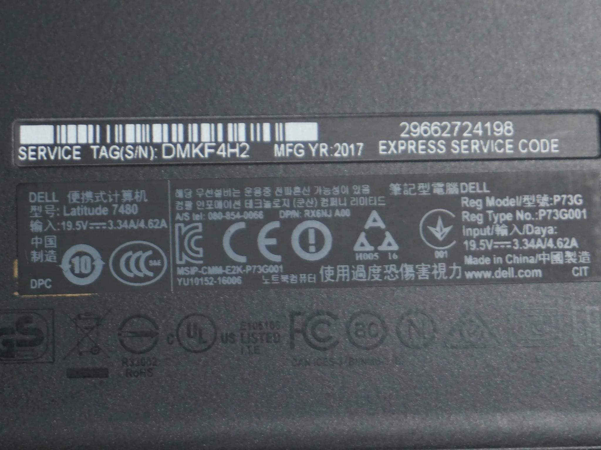 Dell Latitude 7480 Laptop | i7-7600U | 16GB RAM | 512GB SSD | Windows 11