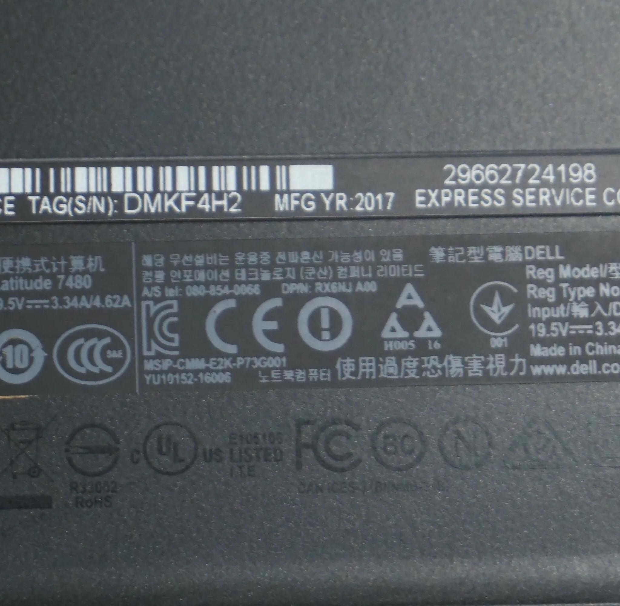 Dell Latitude 7480 Laptop | i7-7600U | 16GB RAM | 512GB SSD | Windows 11