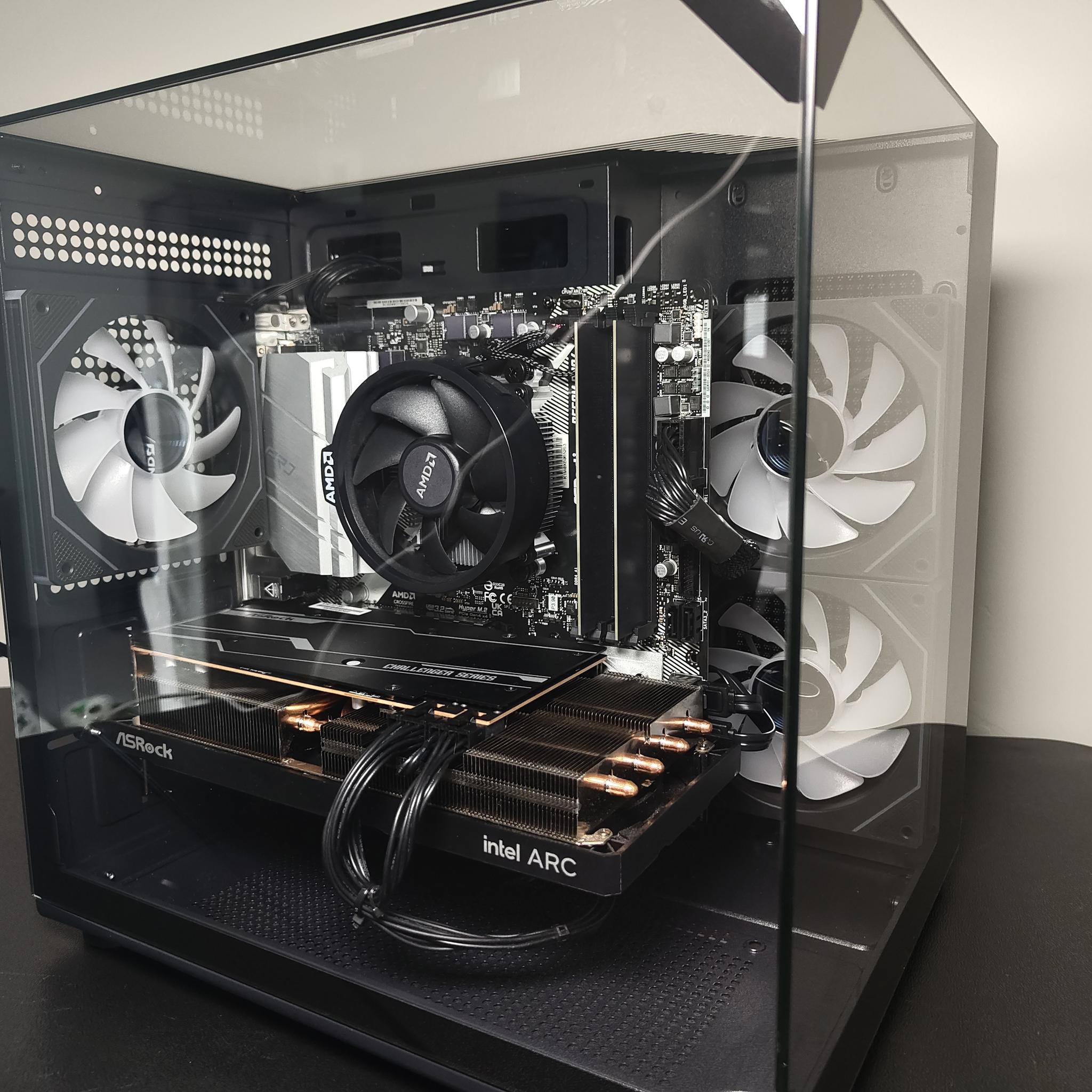 🔵PRO Gaming/Streaming PC |Ryzen 5 5500 | 16GB RAM | 1.5TB Storage | ARC A750 | Windows 11 WiFi 6🔵